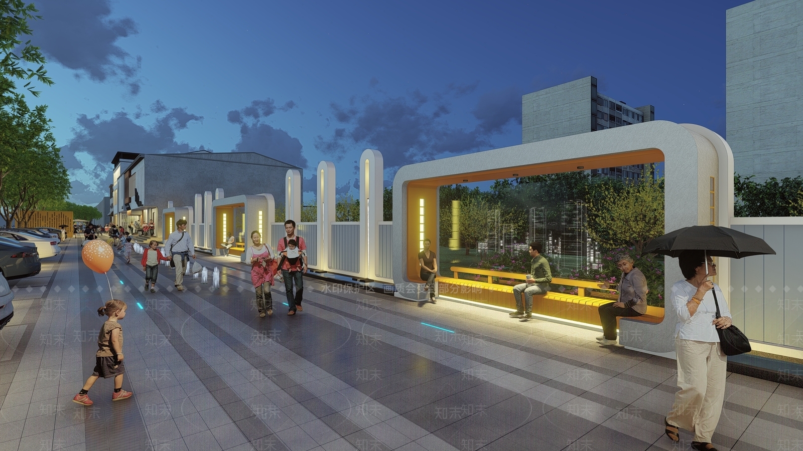 现代景观小建筑SU模型下载【ID:1141836332】