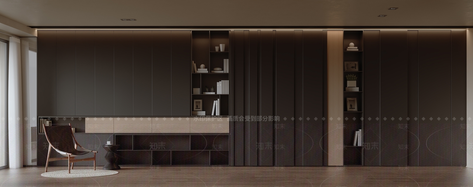 现代装饰柜3D模型下载【ID:1141841302】