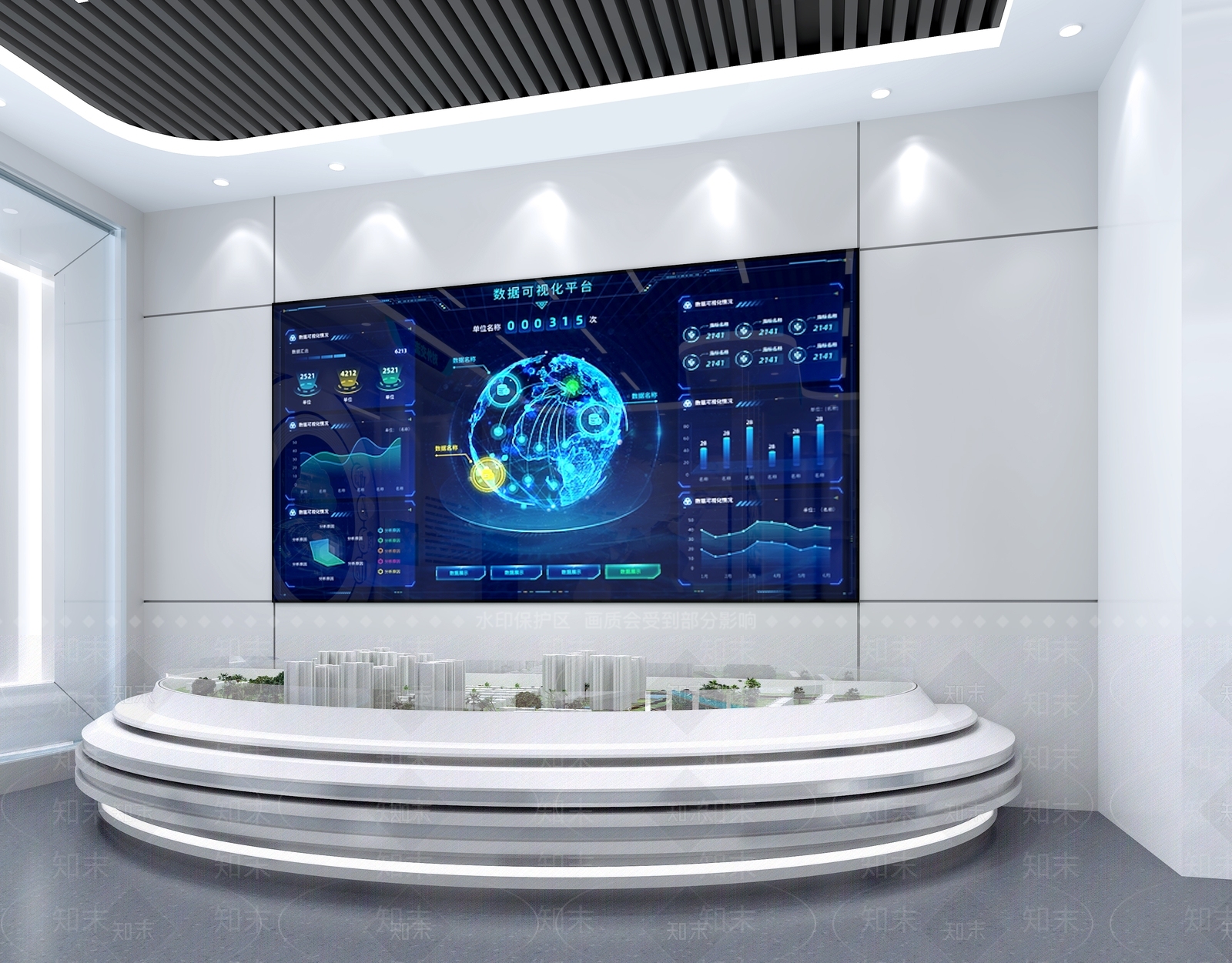 展厅沙盘3D模型下载【ID:1141851969】