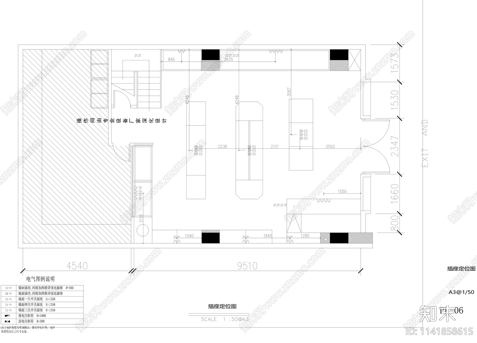 全套超市室内装修cad施工图下载【ID:1141858615】