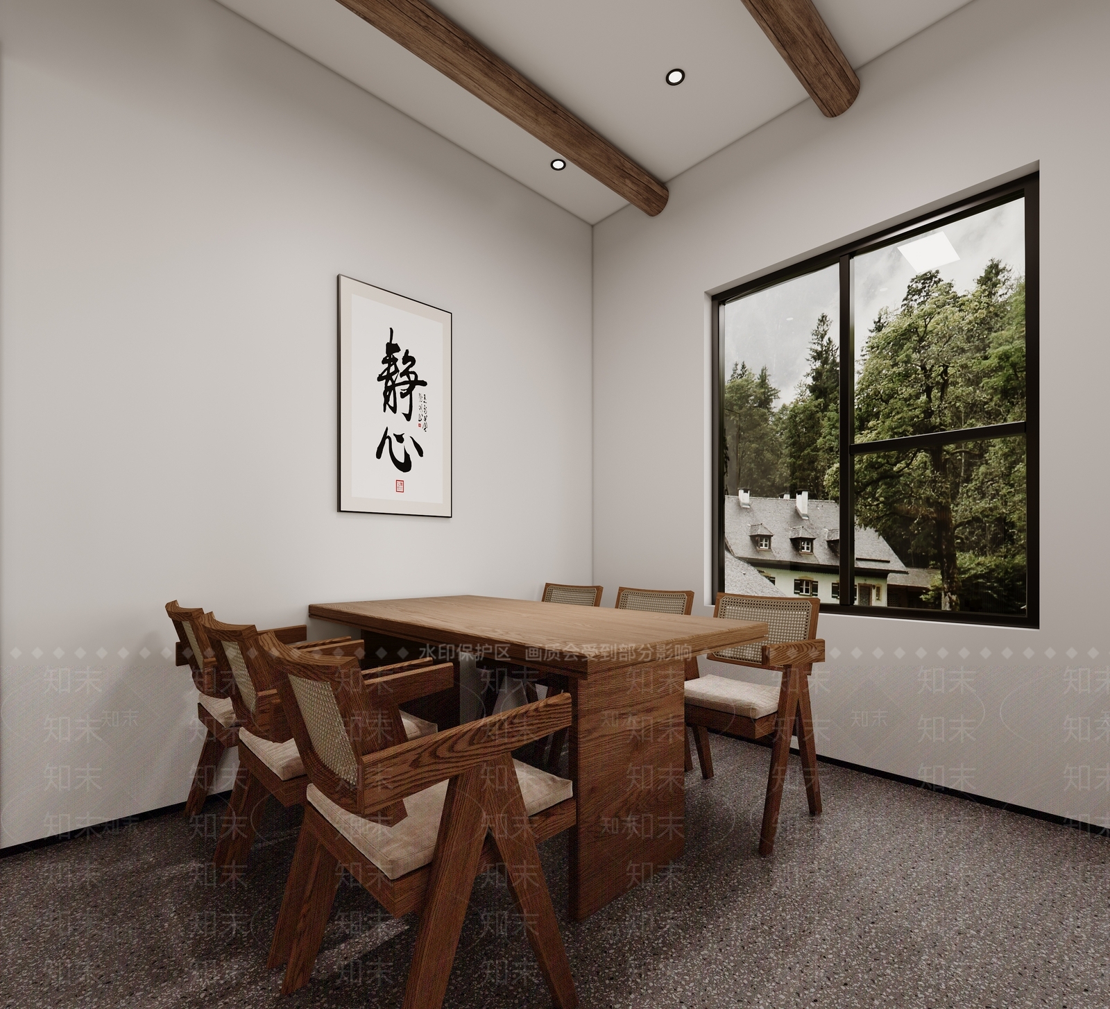 侘寂接待室3D模型下载【ID:1213935038】