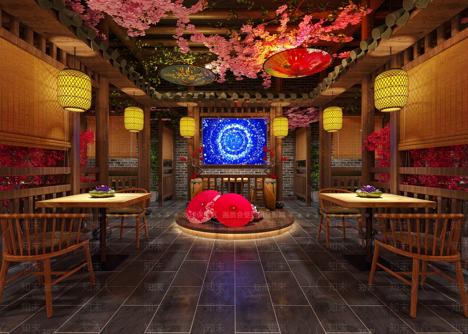 新中式酒馆3D模型下载【ID:1213935151】