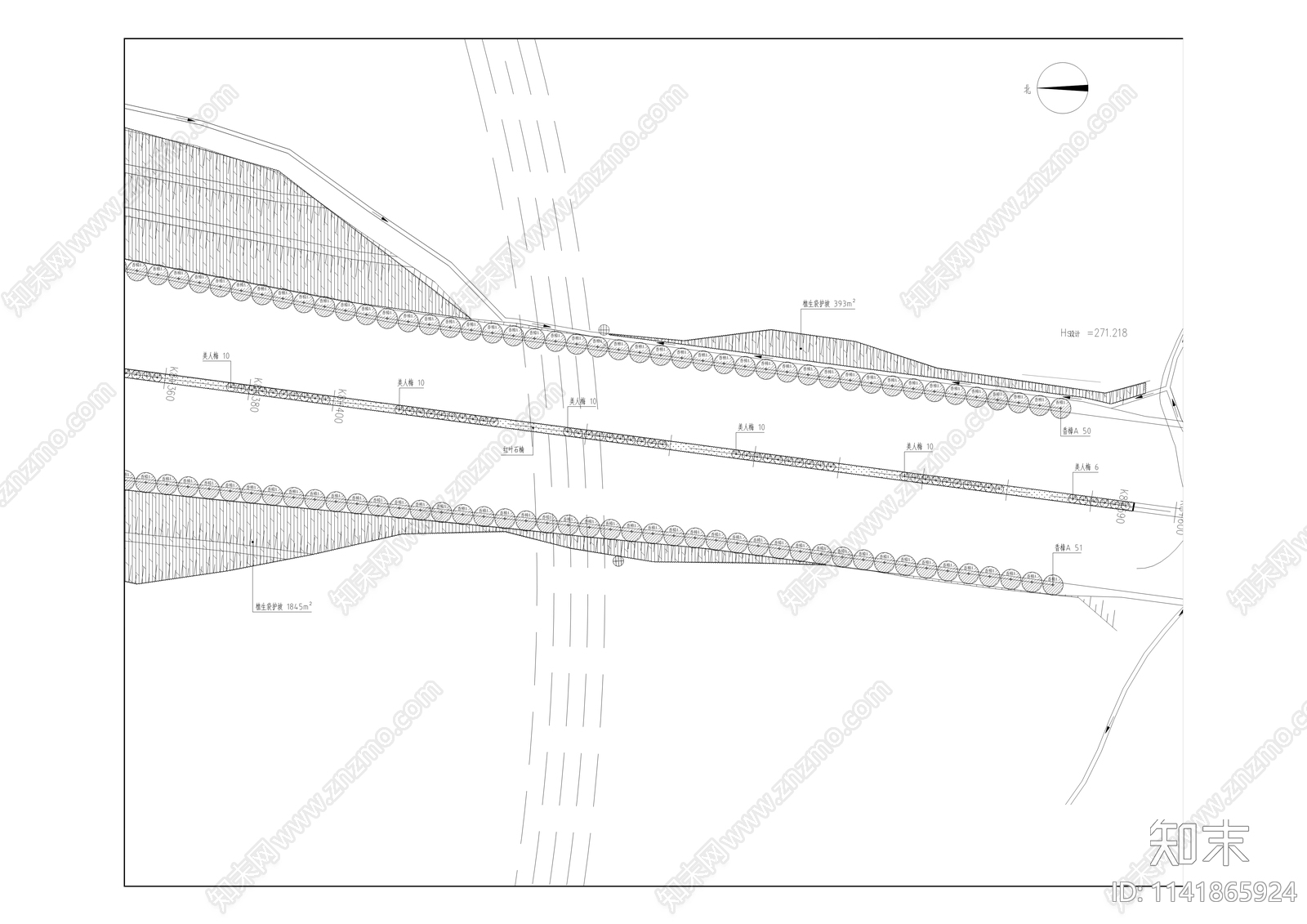 道路绿化工程cad施工图下载【ID:1141865924】