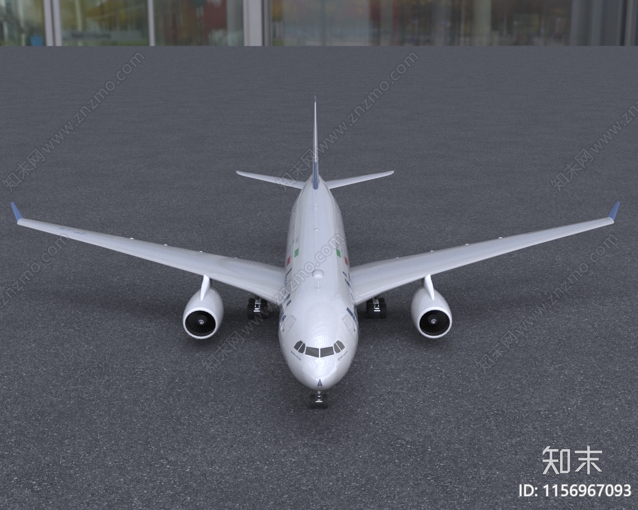 伊朗航空客机A330飞机3D模型下载【ID:1156967093】