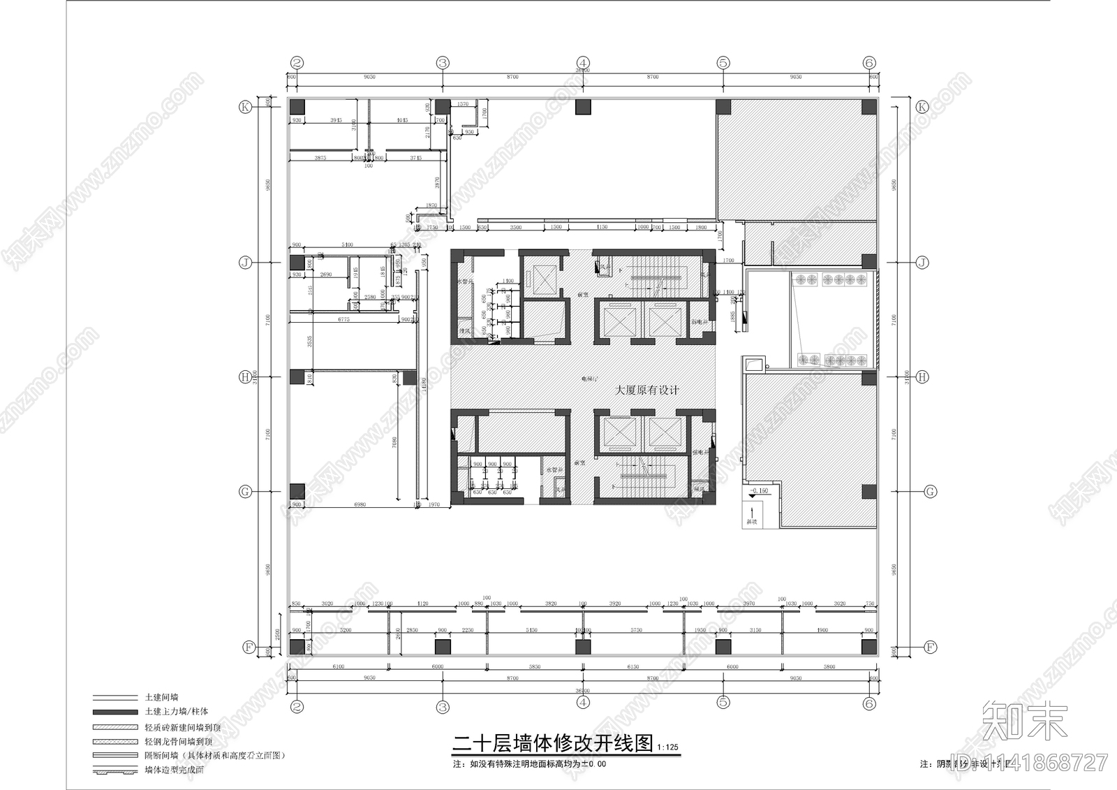 银行整层办公室室内cad施工图下载【ID:1141868727】