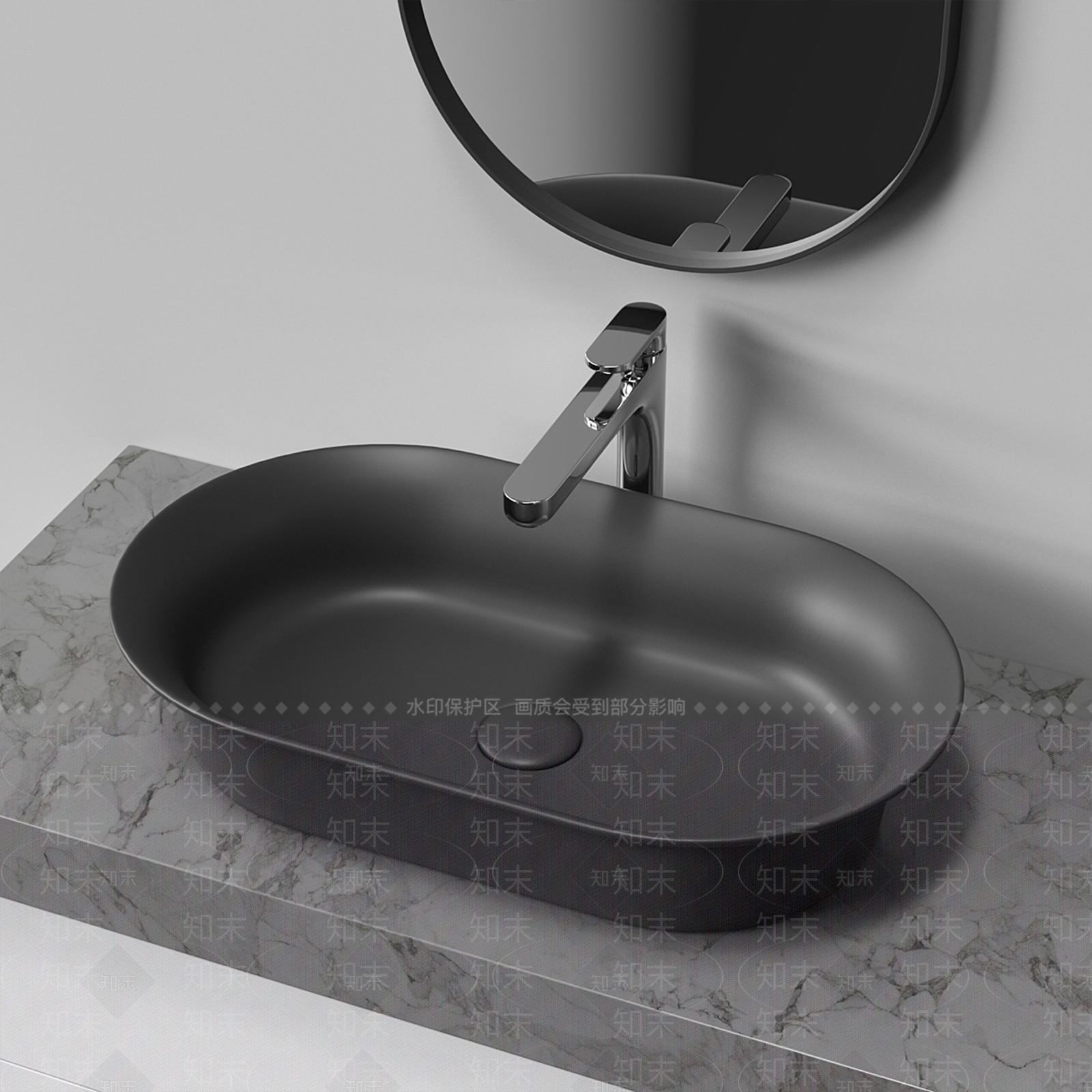 现代洗手台3D模型下载【ID:1143162770】