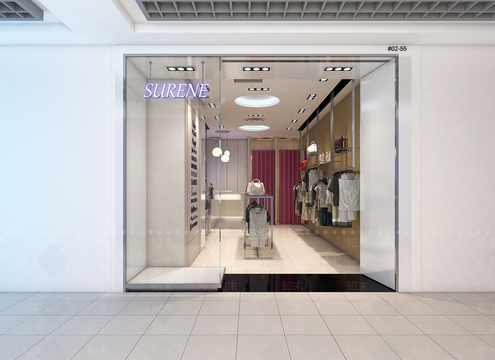 现代服装店3D模型下载【ID:1141893284】