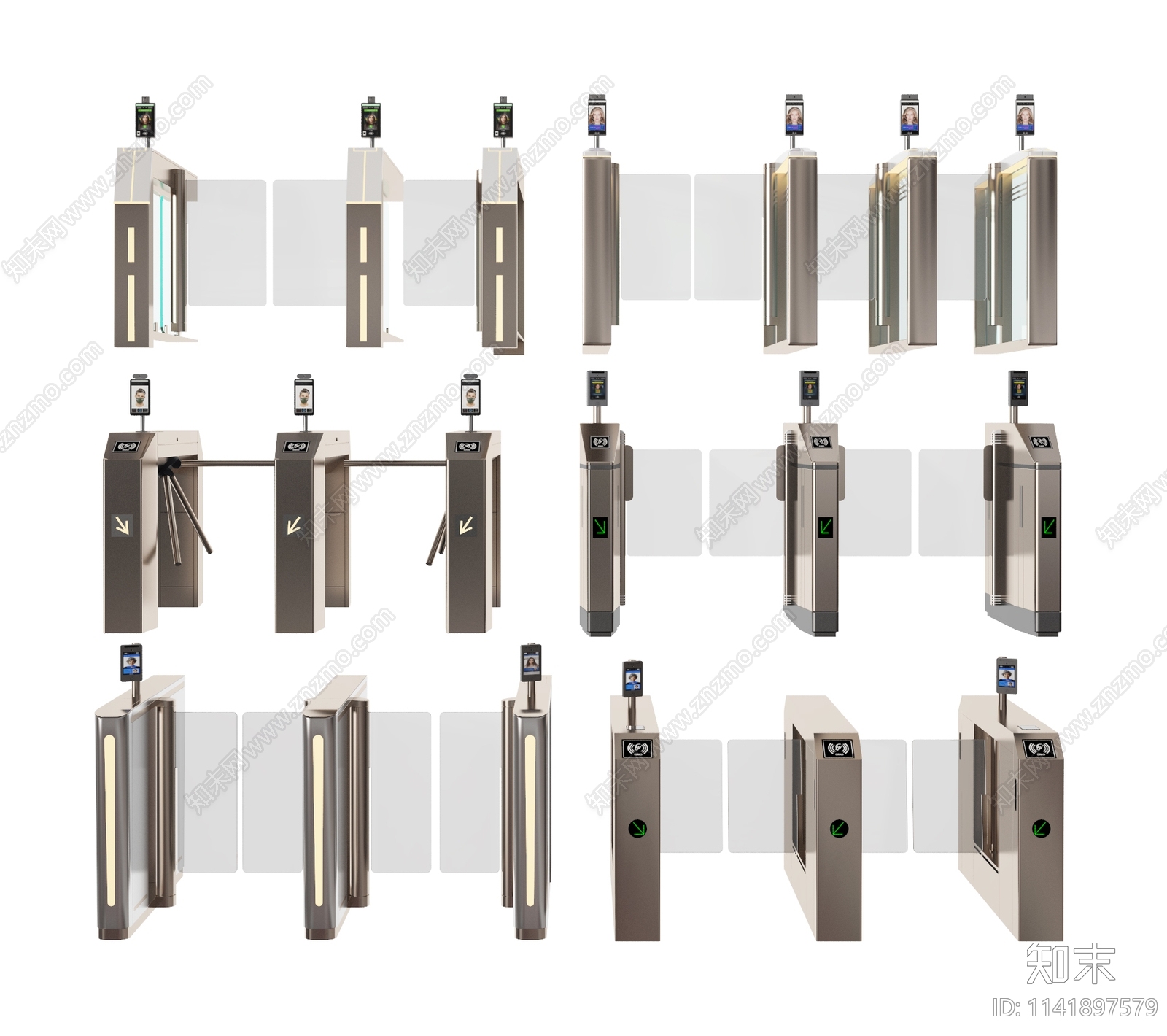 门禁机3D模型下载【ID:1141897579】