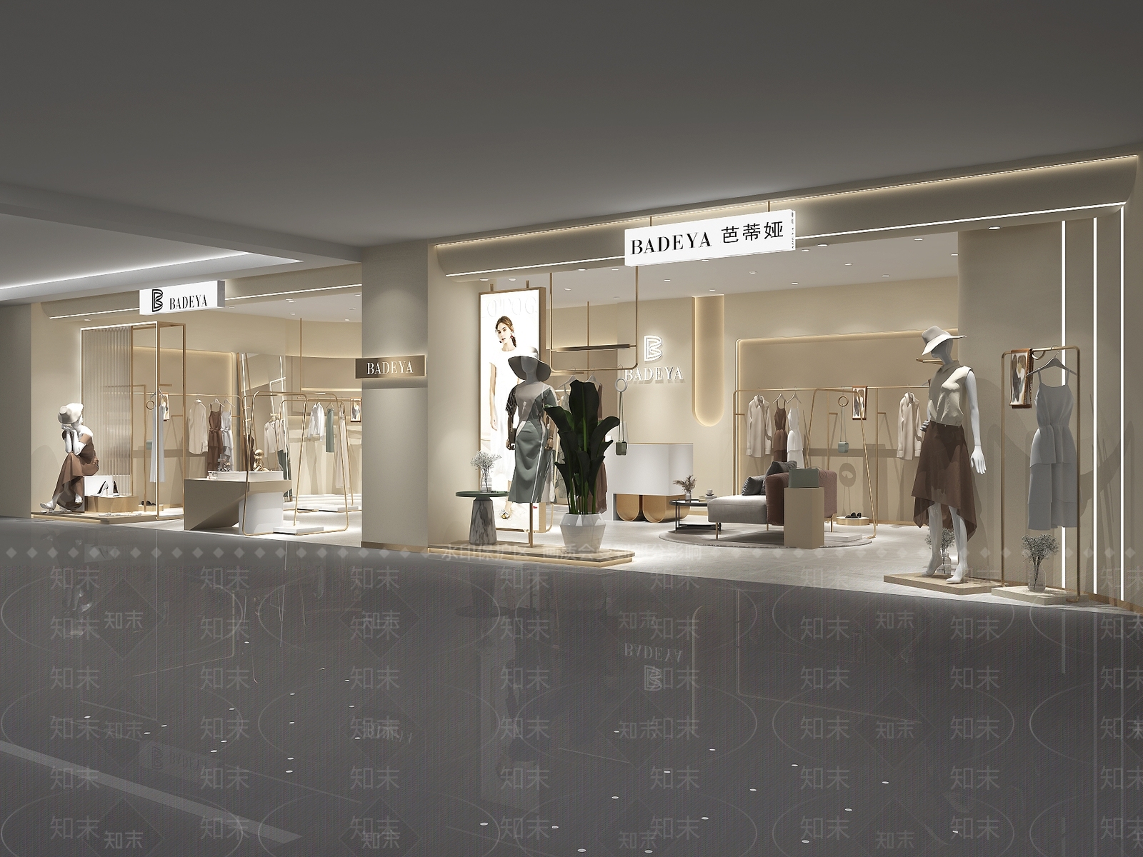 现代女装店3D模型下载【ID:1141901311】