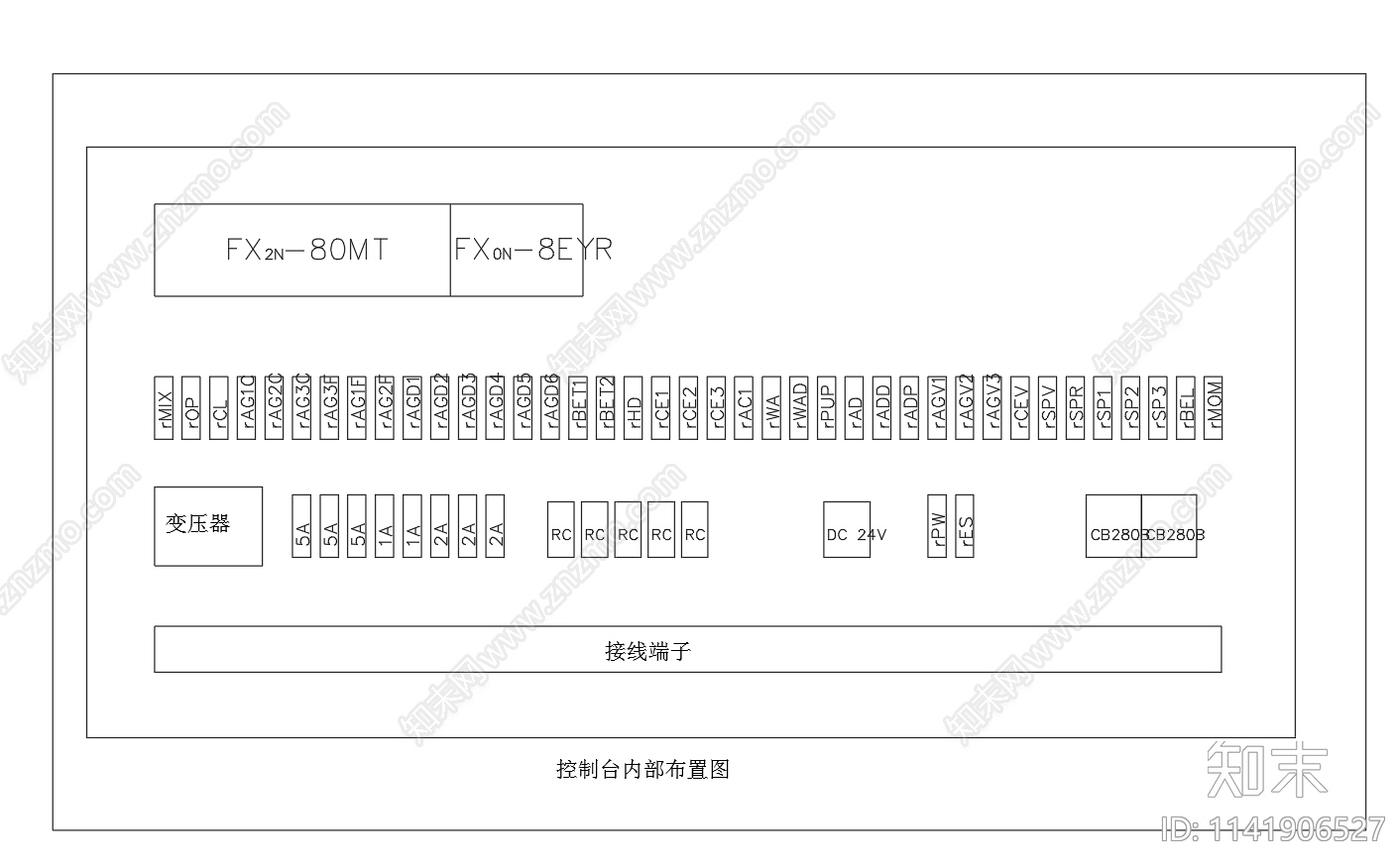 混凝土搅拌站plc控制系统cad施工图下载【ID:1141906527】