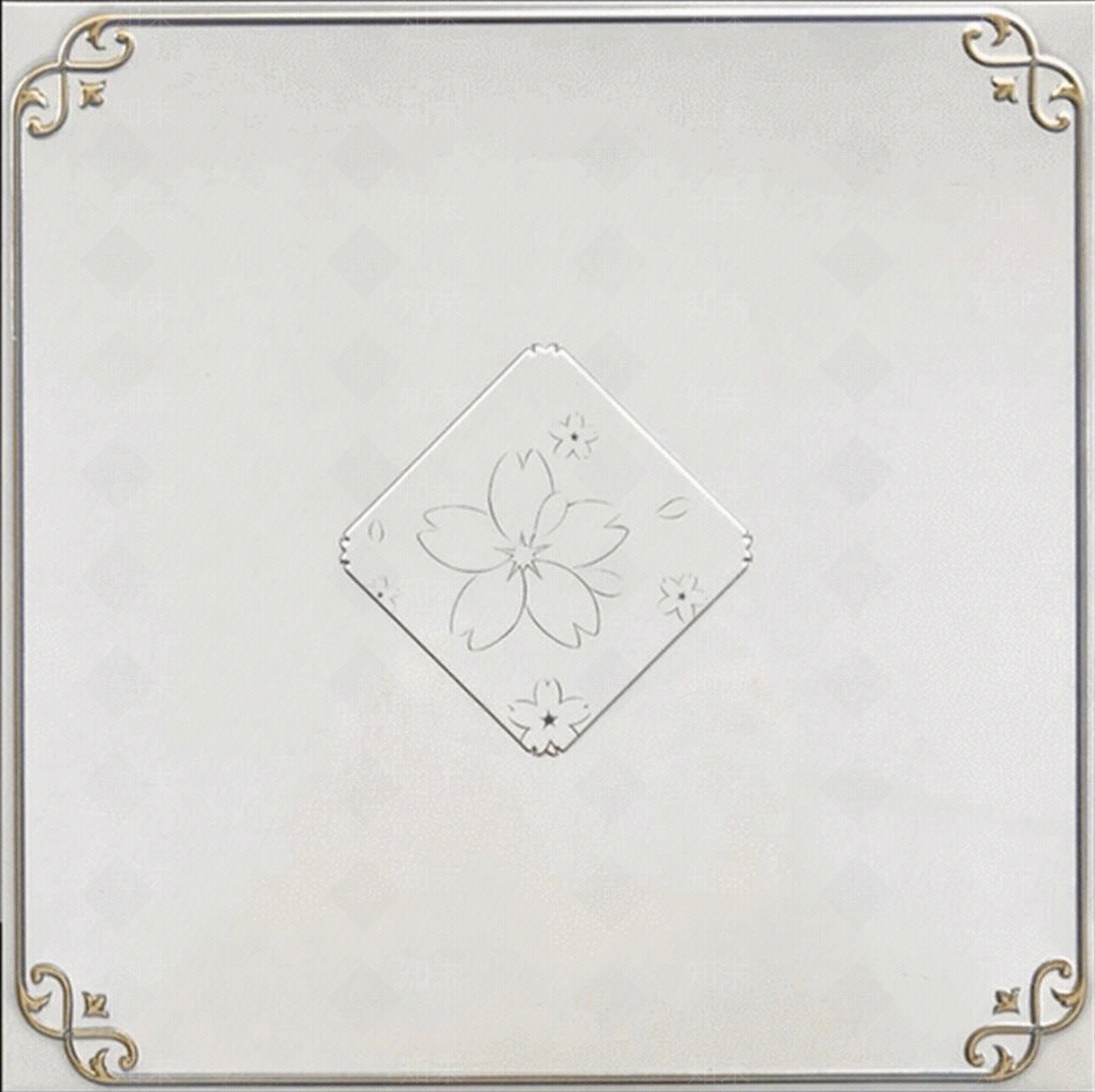 现代白色花边铝扣板吊顶贴图下载【ID:1141907162】