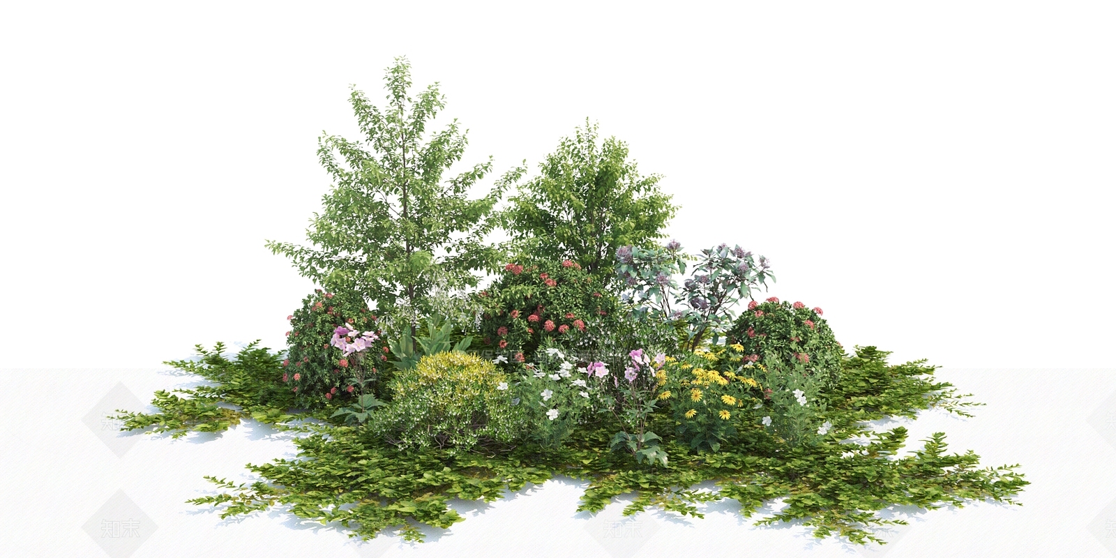 花草组合3D模型下载【ID:1141921048】