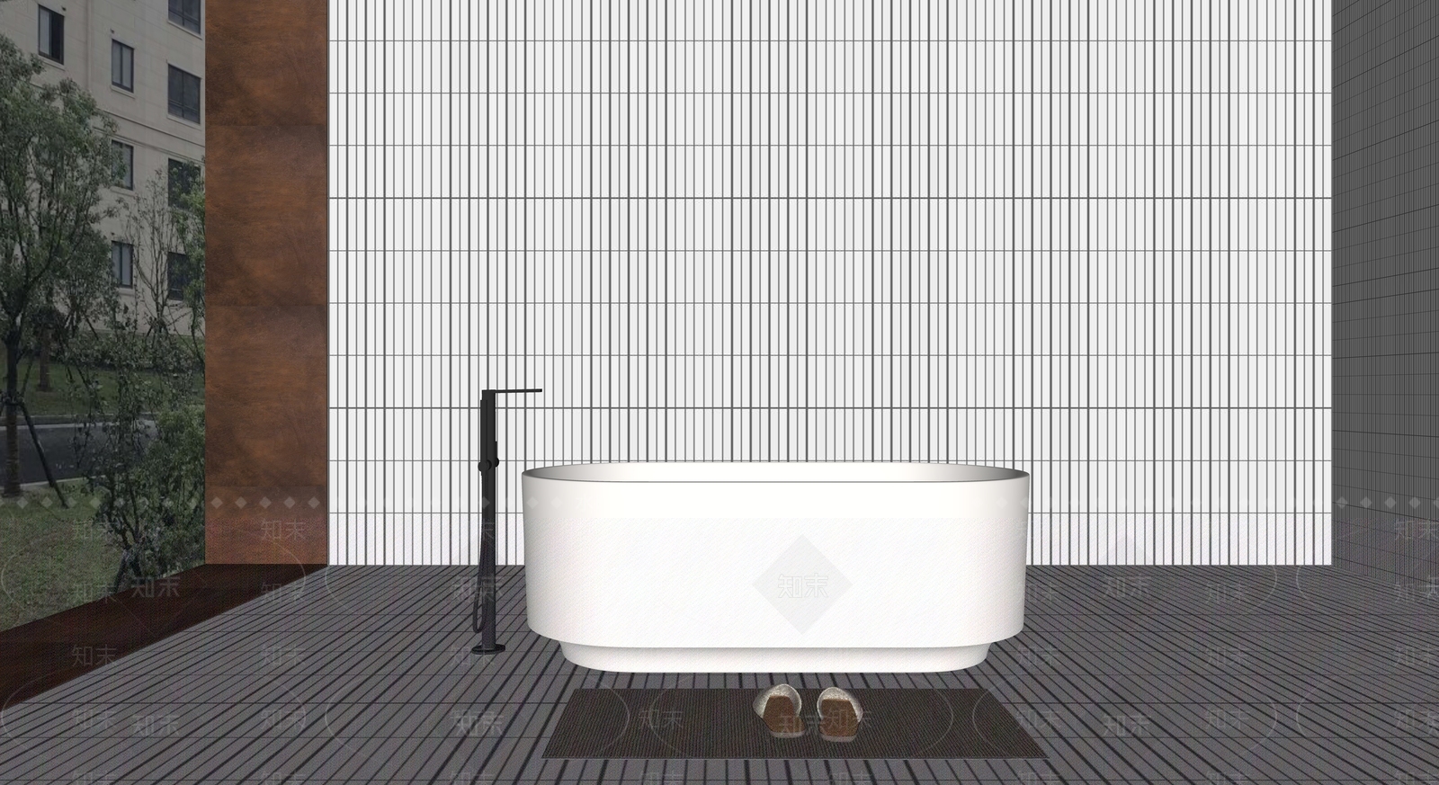浴缸SU模型下载【ID:1141930660】