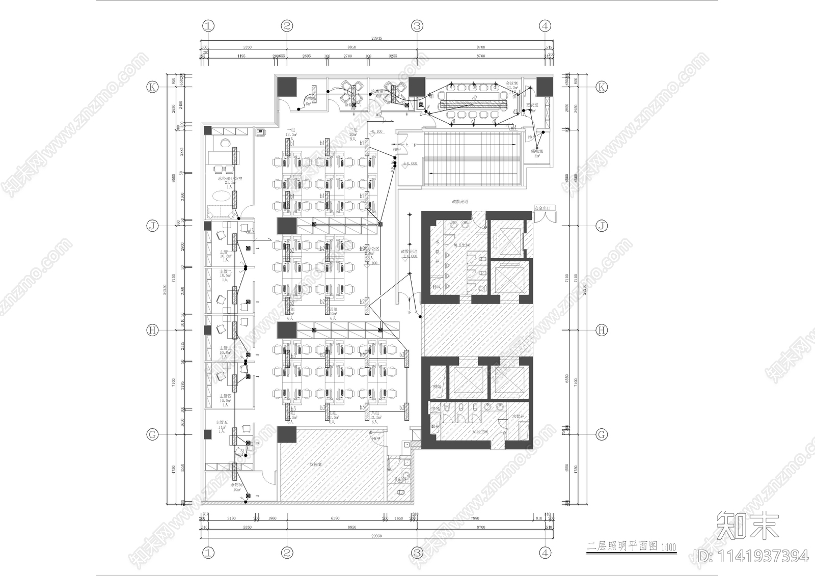 银行电气cad施工图下载【ID:1141937394】