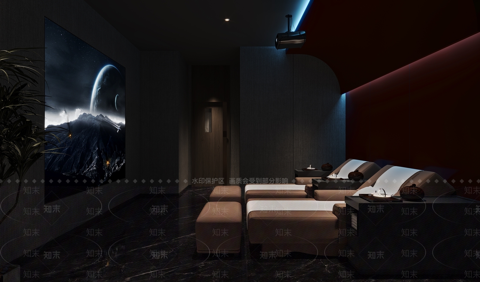 现代足浴包厢3D模型下载【ID:1141941148】