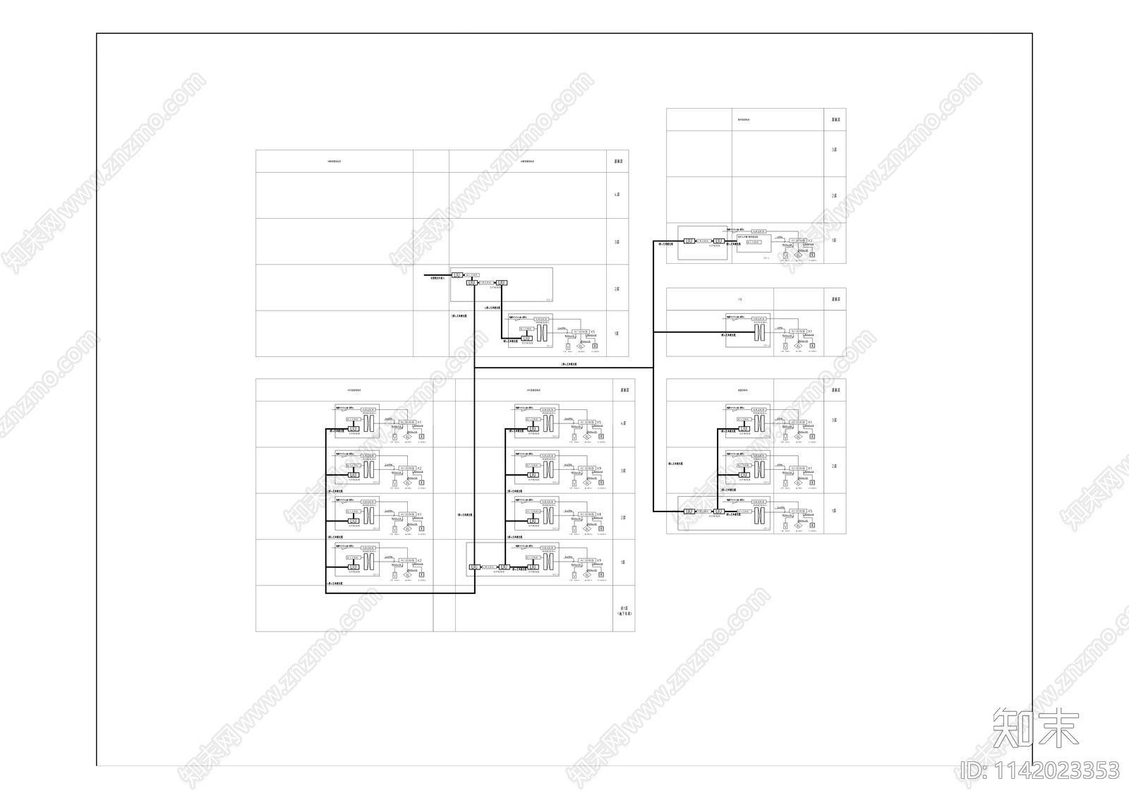 海棠新城职业教育城智慧校园建筑电气施工图cad施工图下载【ID:1142023353】