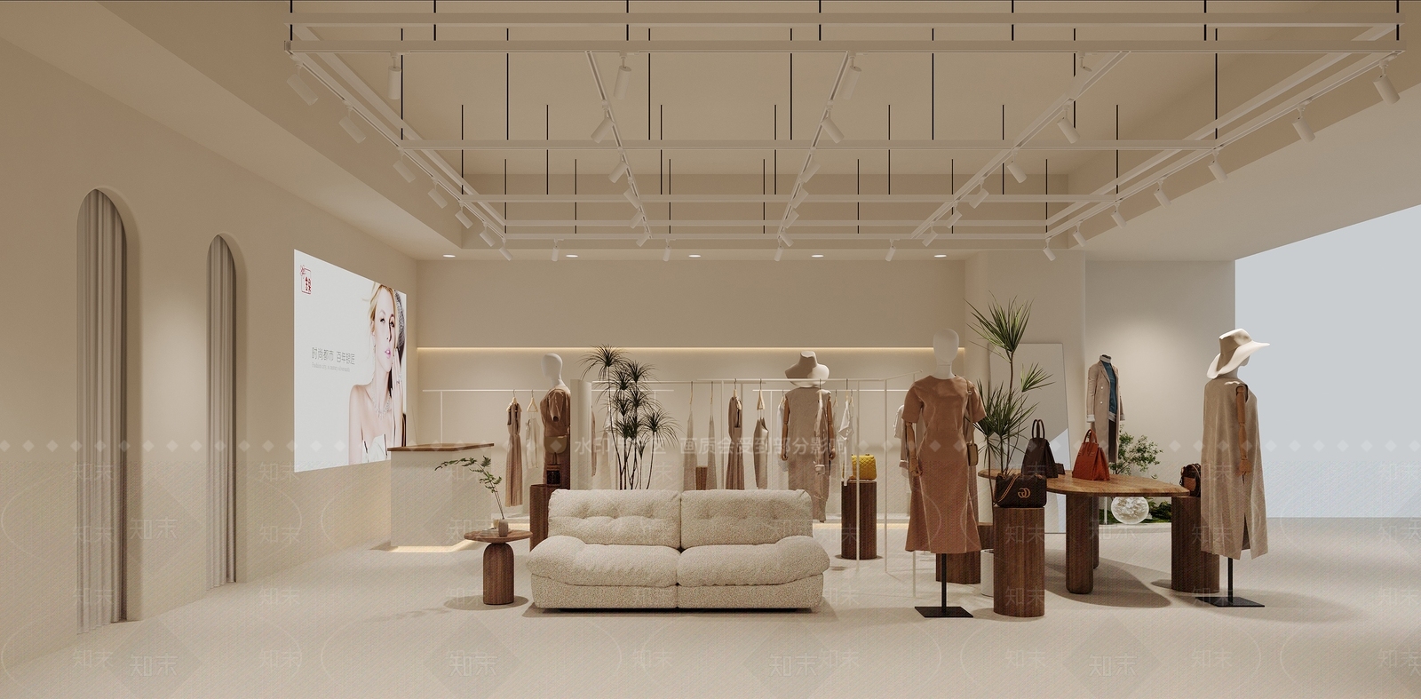现代女装店3D模型下载【ID:1141947653】