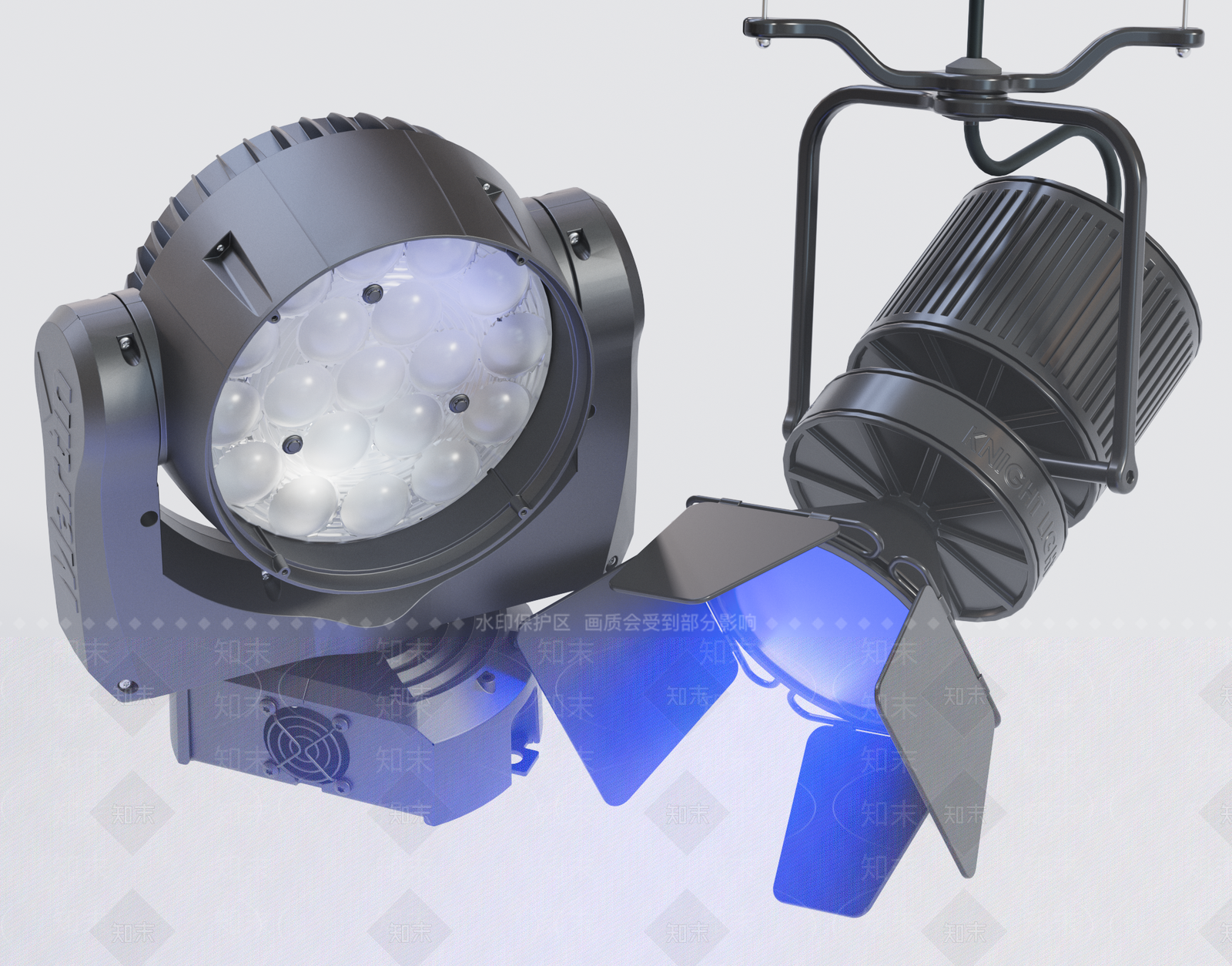 现代舞台追光灯SU模型下载【ID:1141949489】