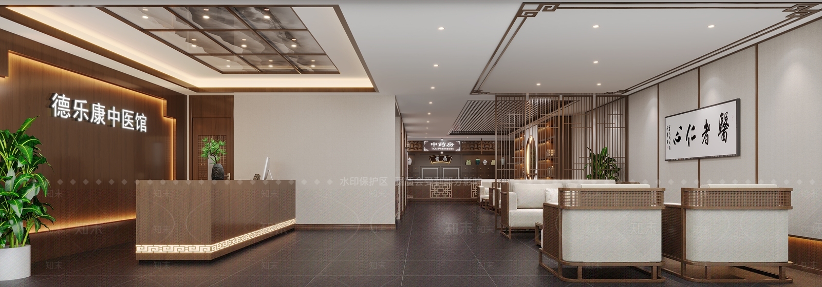 新中式中医馆3D模型下载【ID:1141950774】