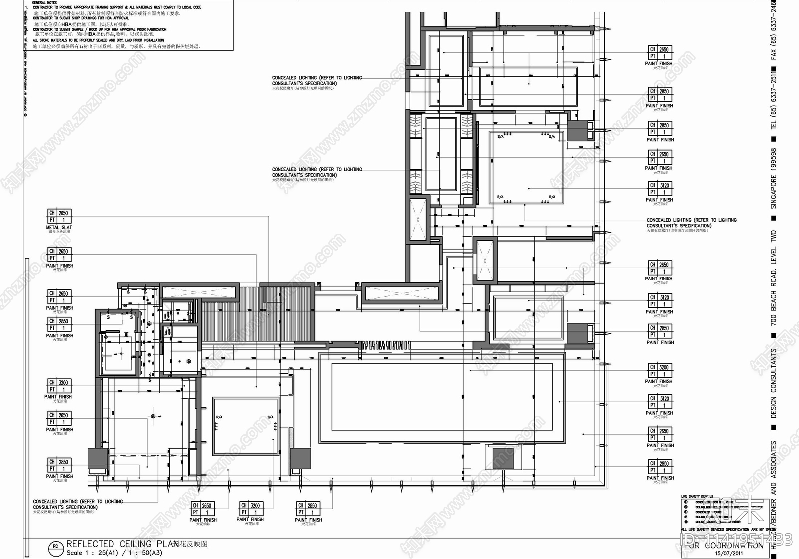 HBA酒店主席套房详图cad施工图下载【ID:1141951433】