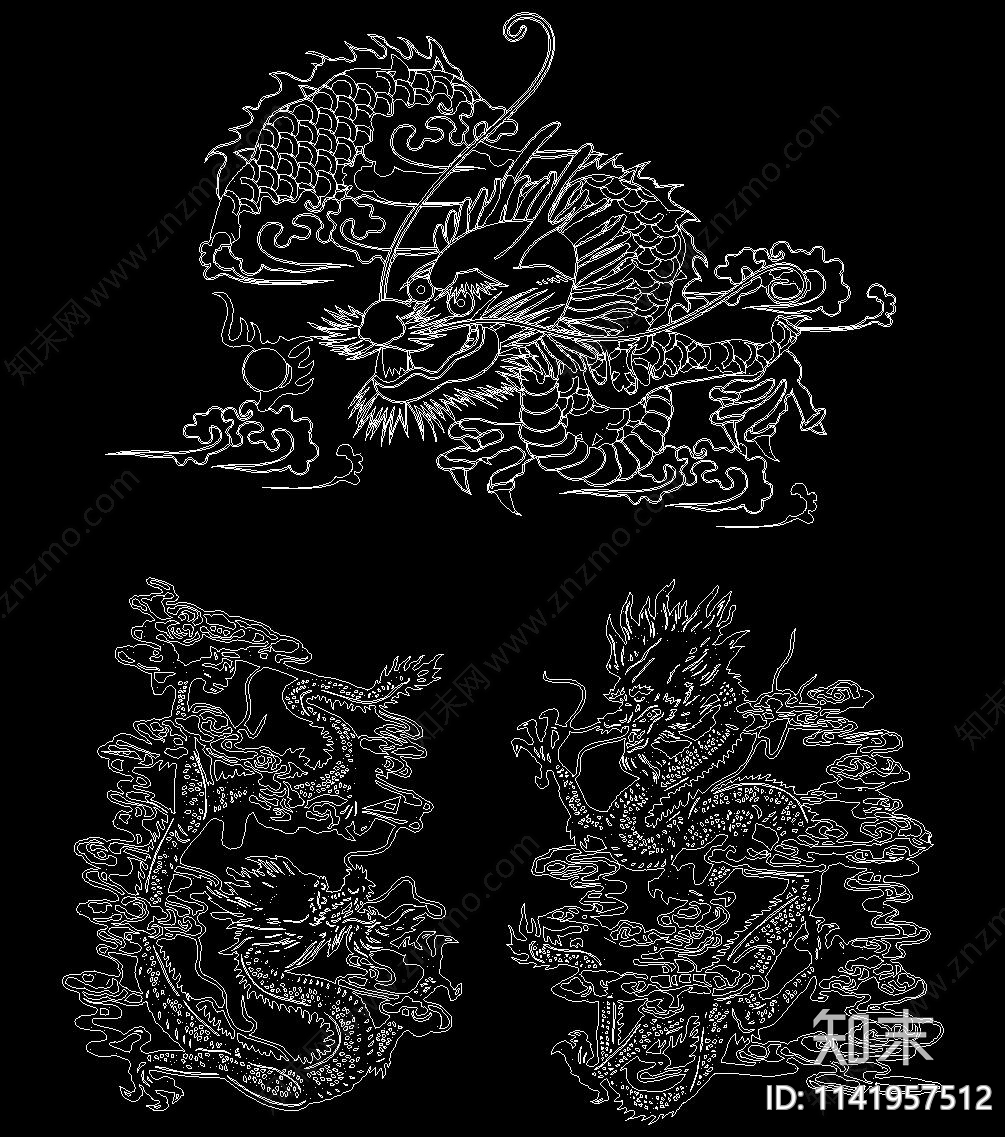 龙凤cad施工图下载【ID:1141957512】