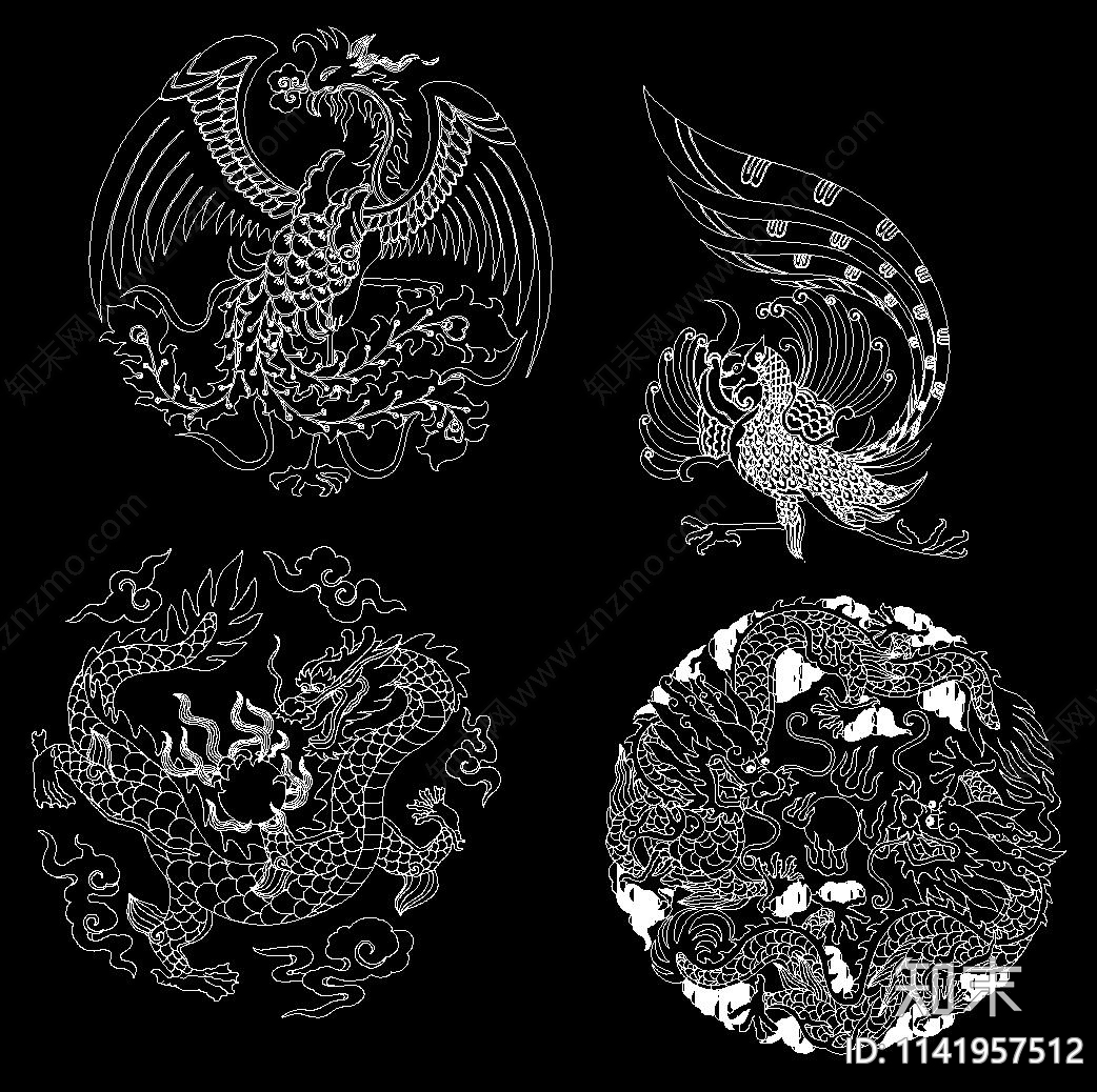 龙凤cad施工图下载【ID:1141957512】