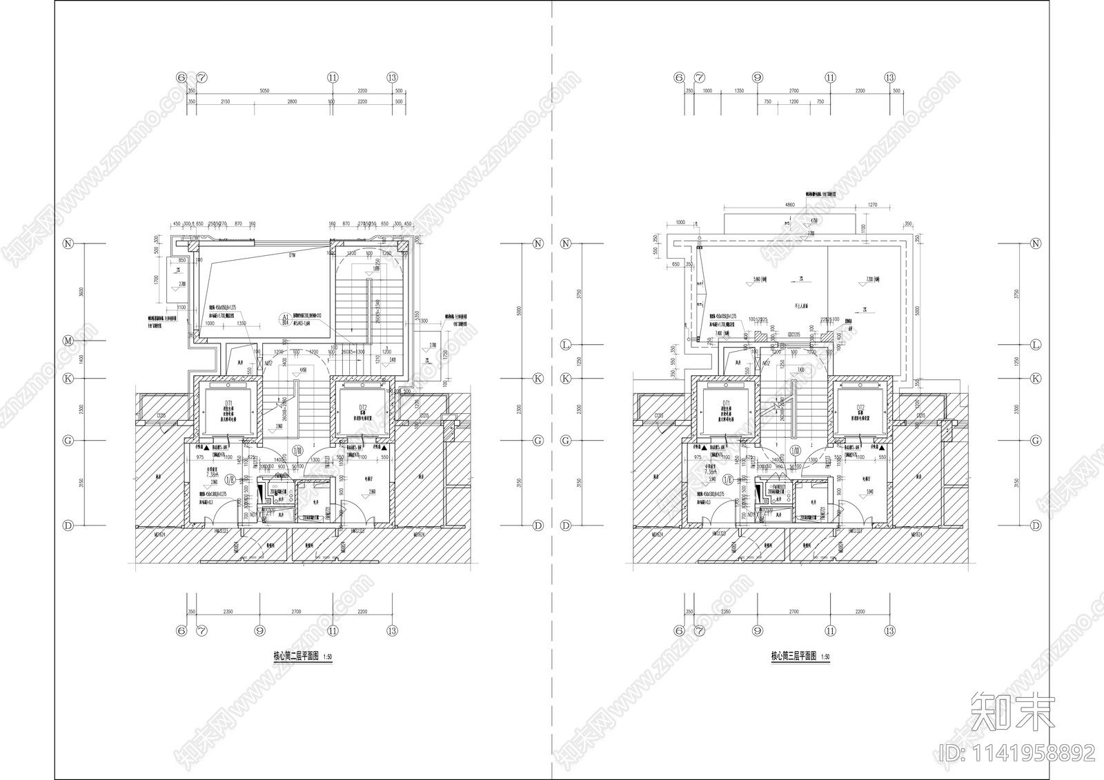 现代多层住宅详图cad施工图下载【ID:1141958892】