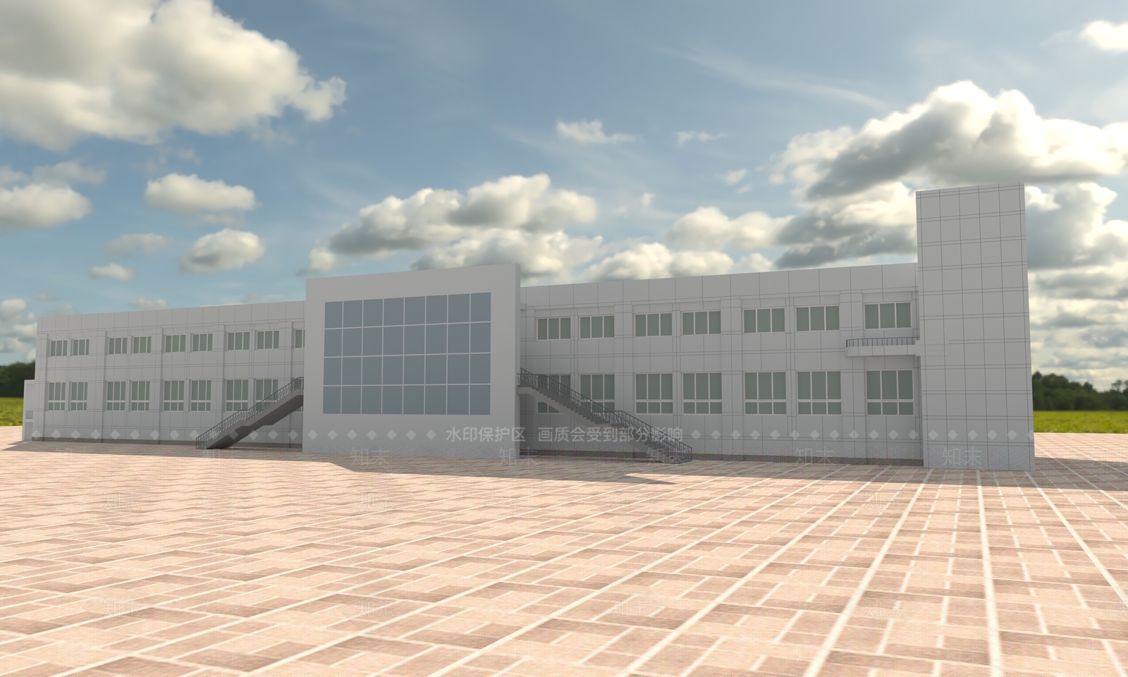 现代地铁站车站3D模型下载【ID:1149897306】