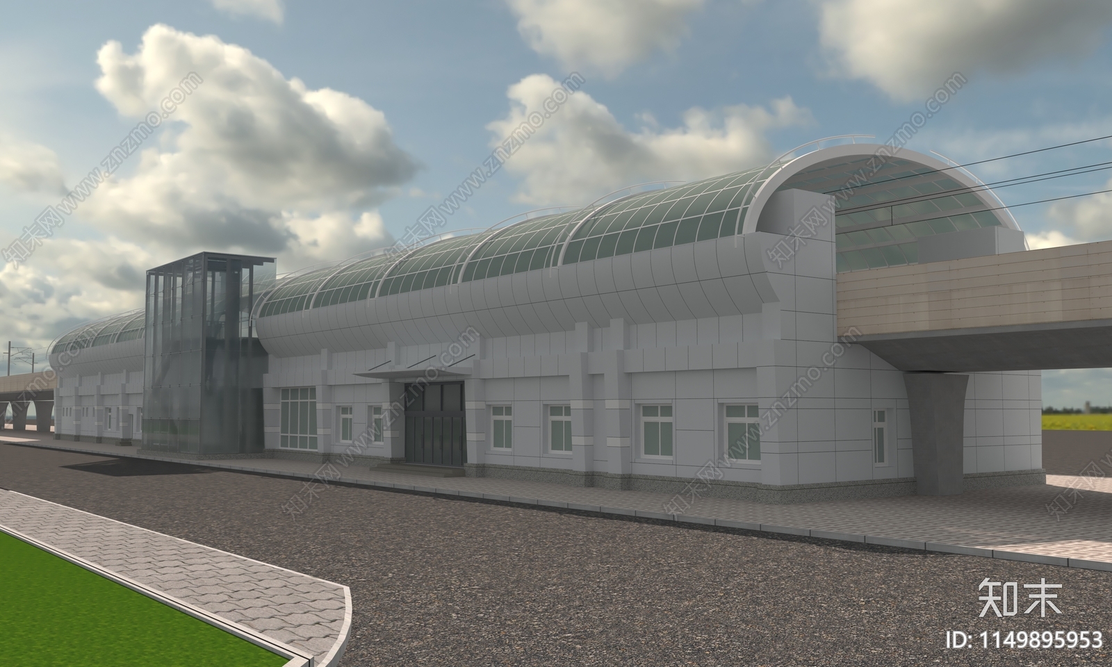 现代地铁站车站3D模型下载【ID:1149895953】
