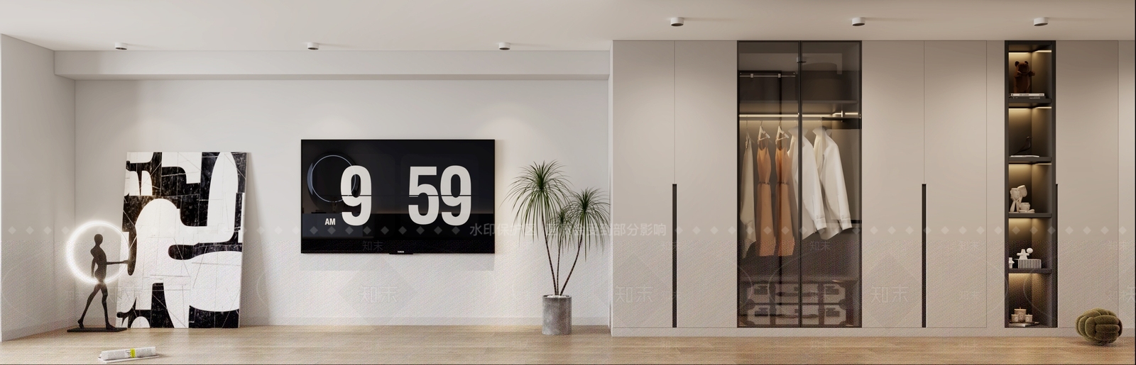 现代loft客厅3D模型下载【ID:1141965518】