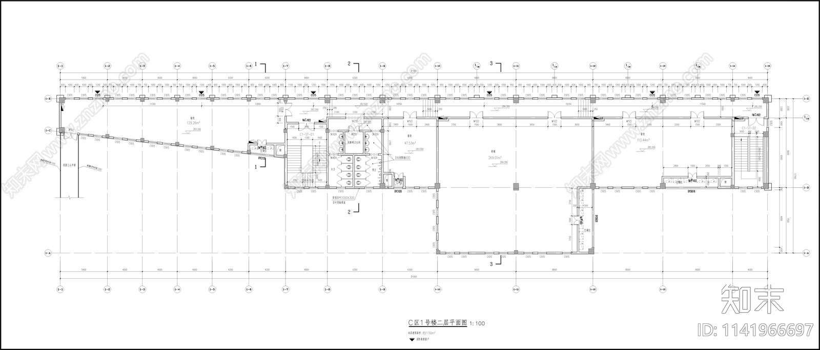 枇杷山老街区住宅建筑改造cad施工图下载【ID:1141966697】