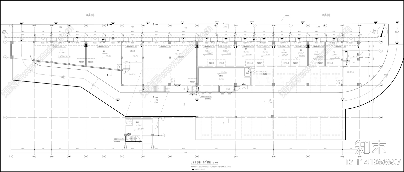 枇杷山老街区住宅建筑改造cad施工图下载【ID:1141966697】