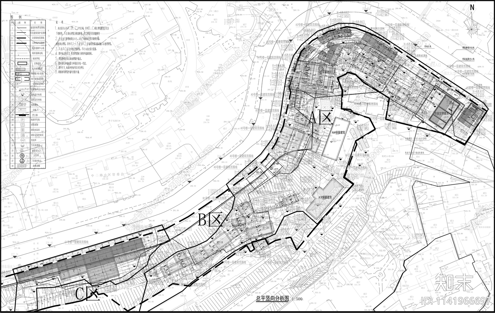 枇杷山老街区住宅建筑改造cad施工图下载【ID:1141966697】