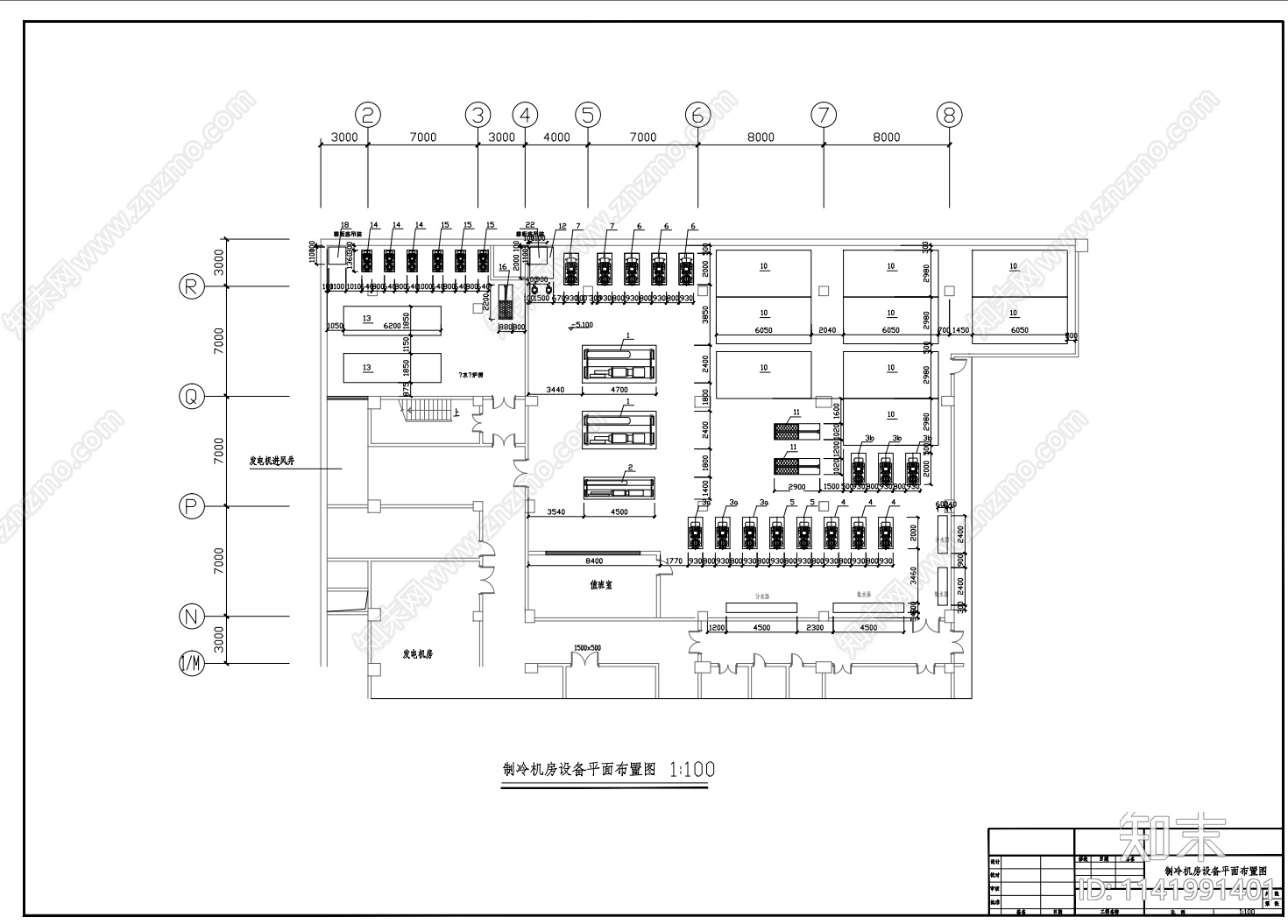 某机房全套cad施工图下载【ID:1141991401】