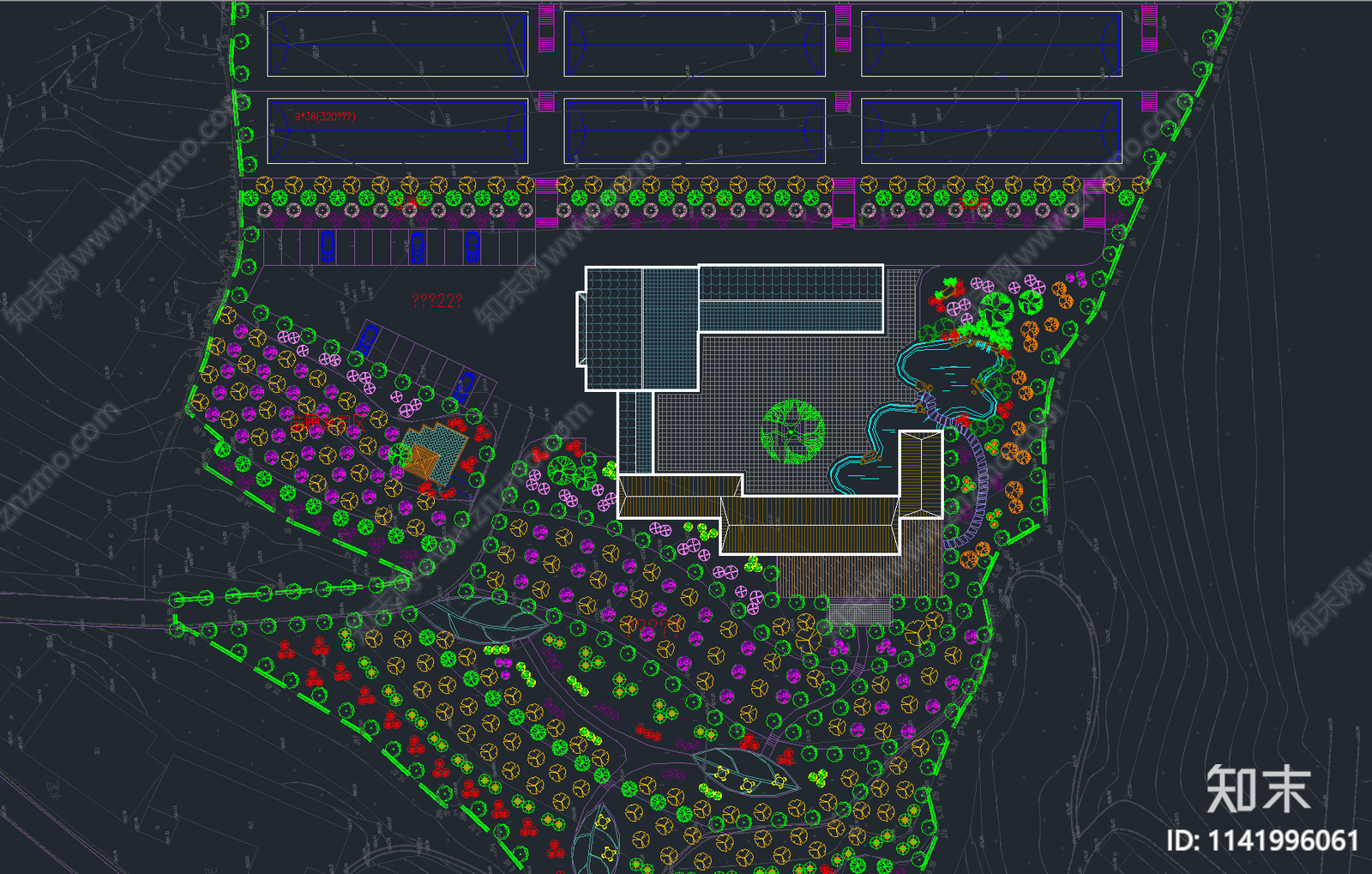 农家乐度假村景观平面图施工图下载【ID:1141996061】