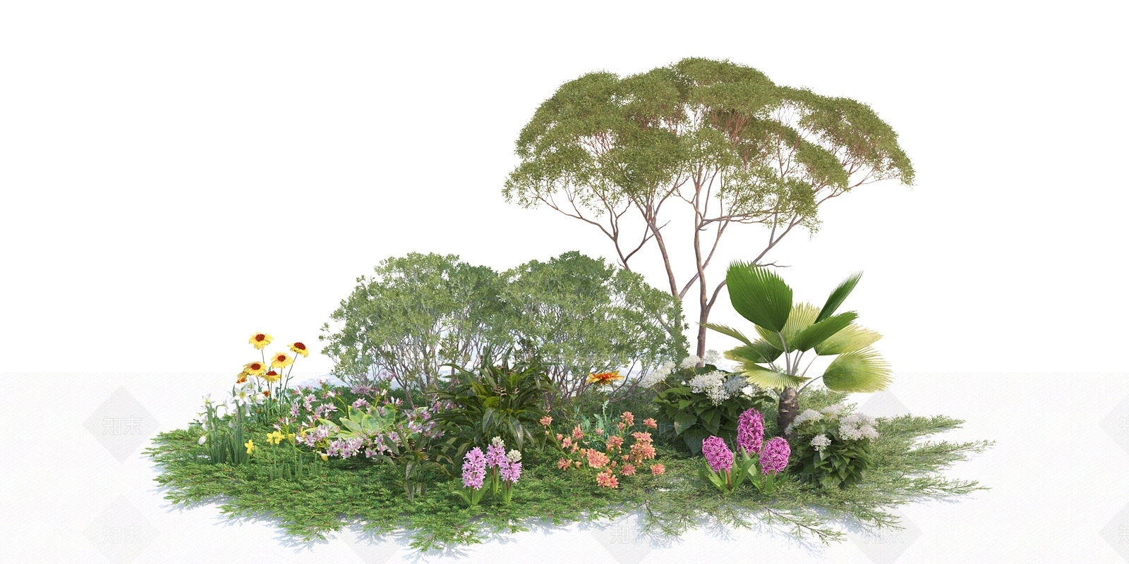 植物堆3D模型下载【ID:1142001576】