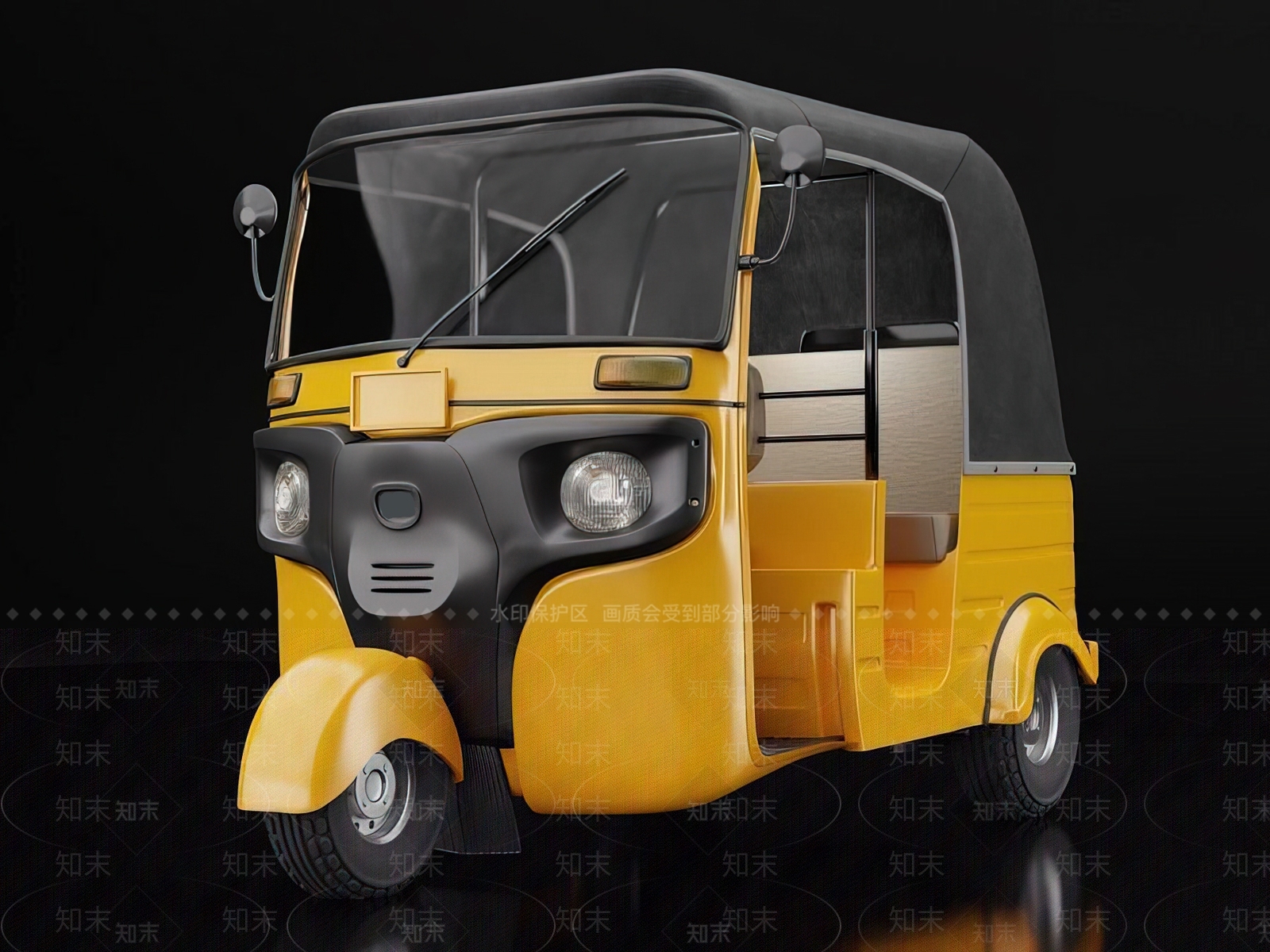 三轮车SU模型下载【ID:1142005381】