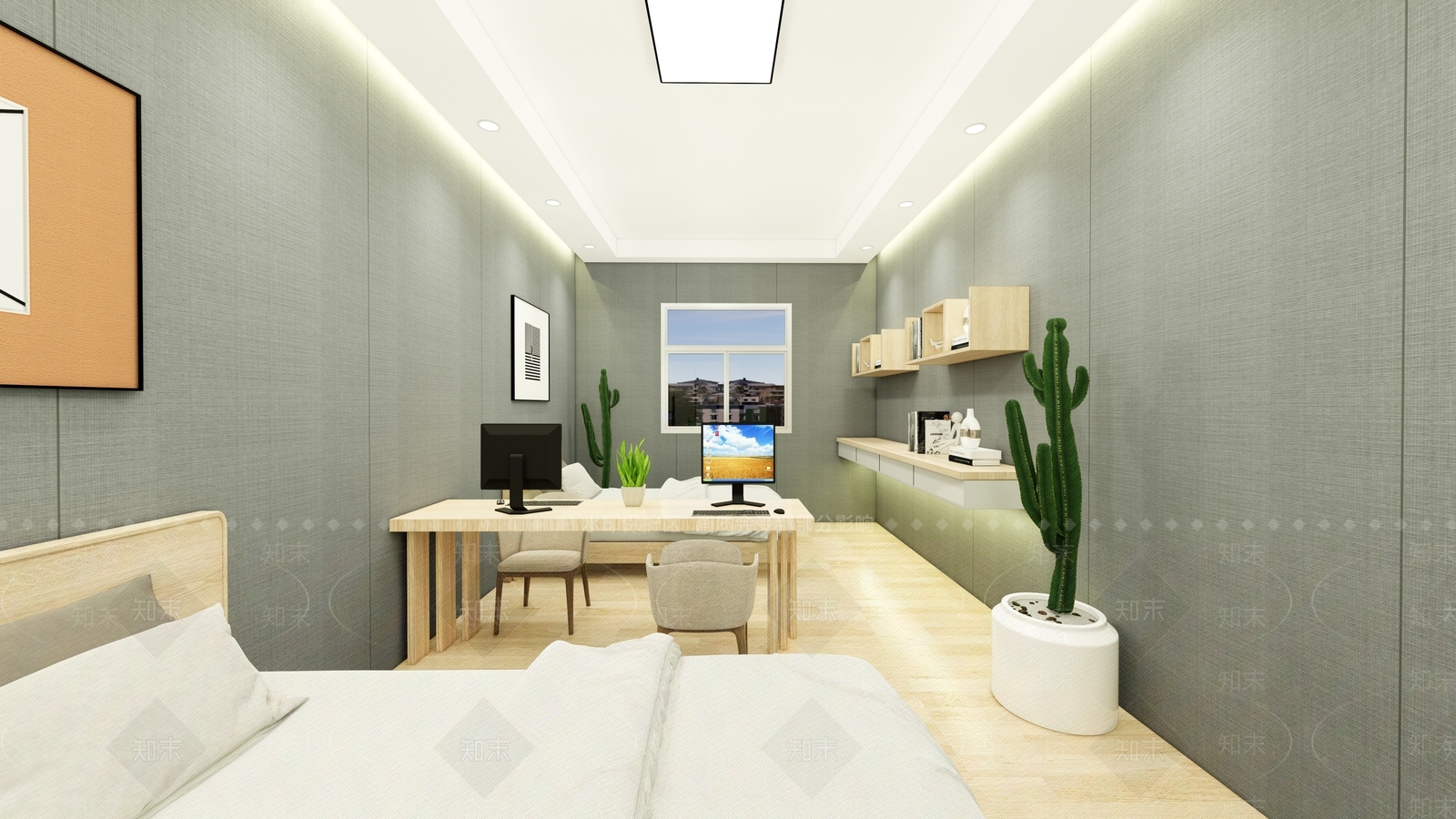 现代学校宿舍SU模型下载【ID:1142005885】