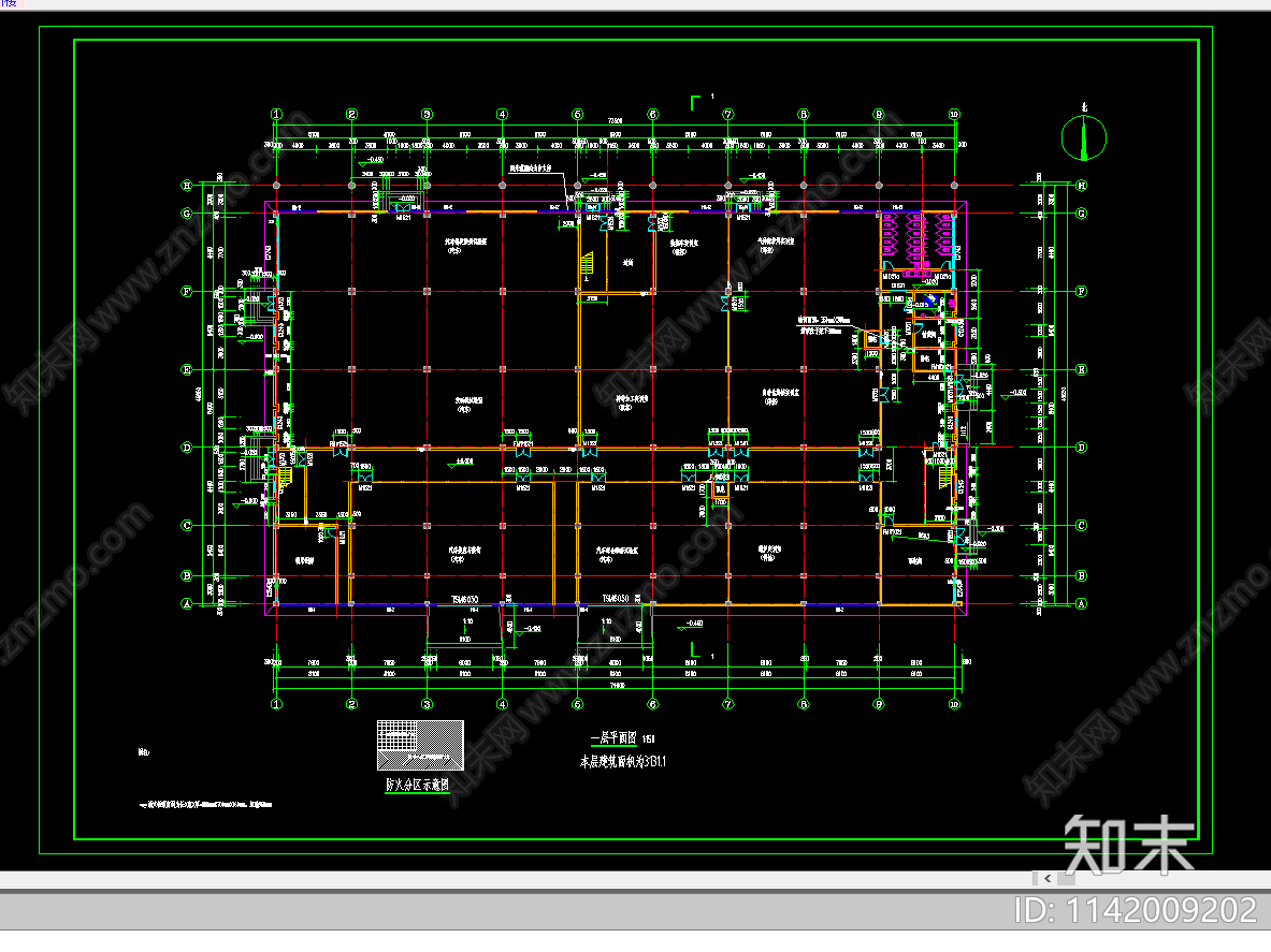 技工学校汽修实训楼建筑cad施工图下载【ID:1142009202】