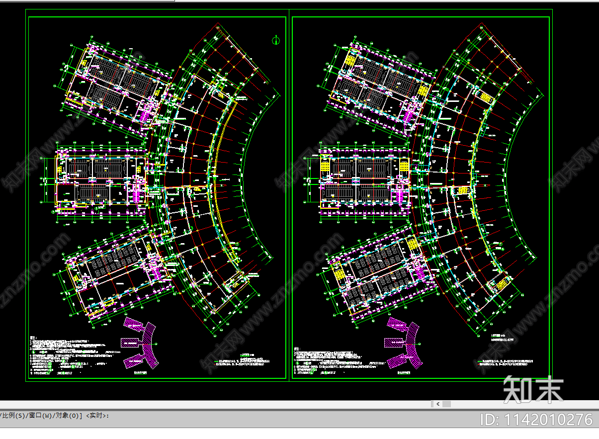 职业学校教学楼建筑cad施工图下载【ID:1142010276】