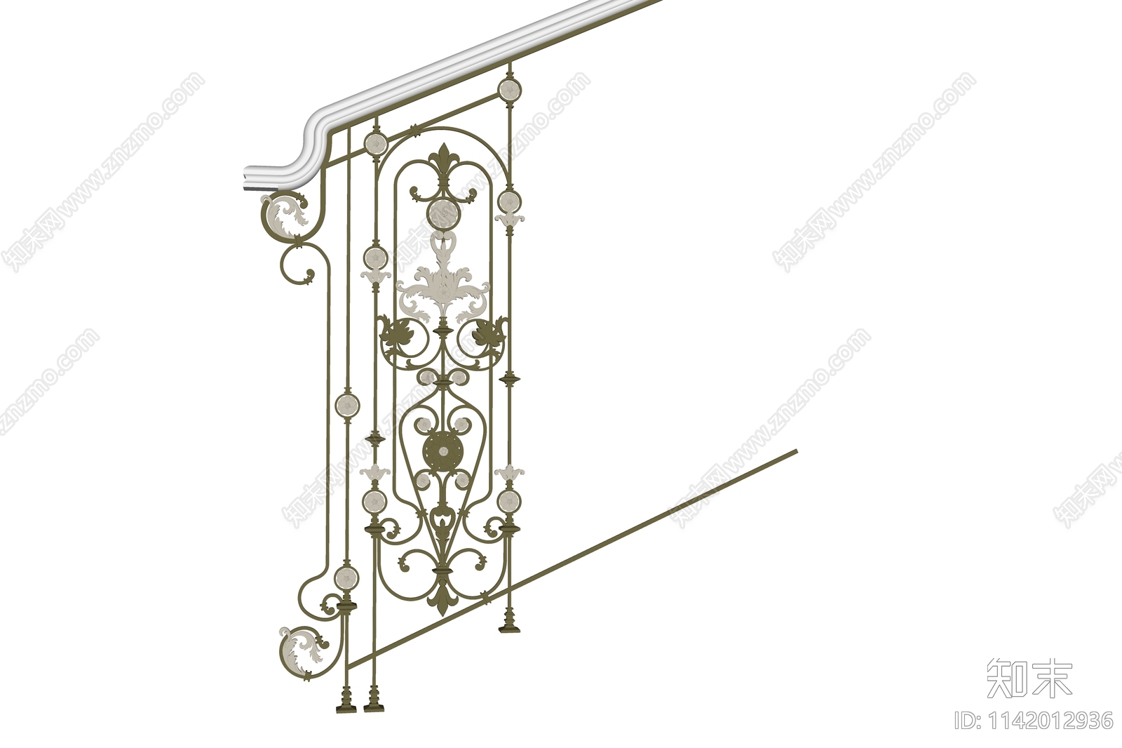 欧式围栏护栏SU模型下载【ID:1142012936】