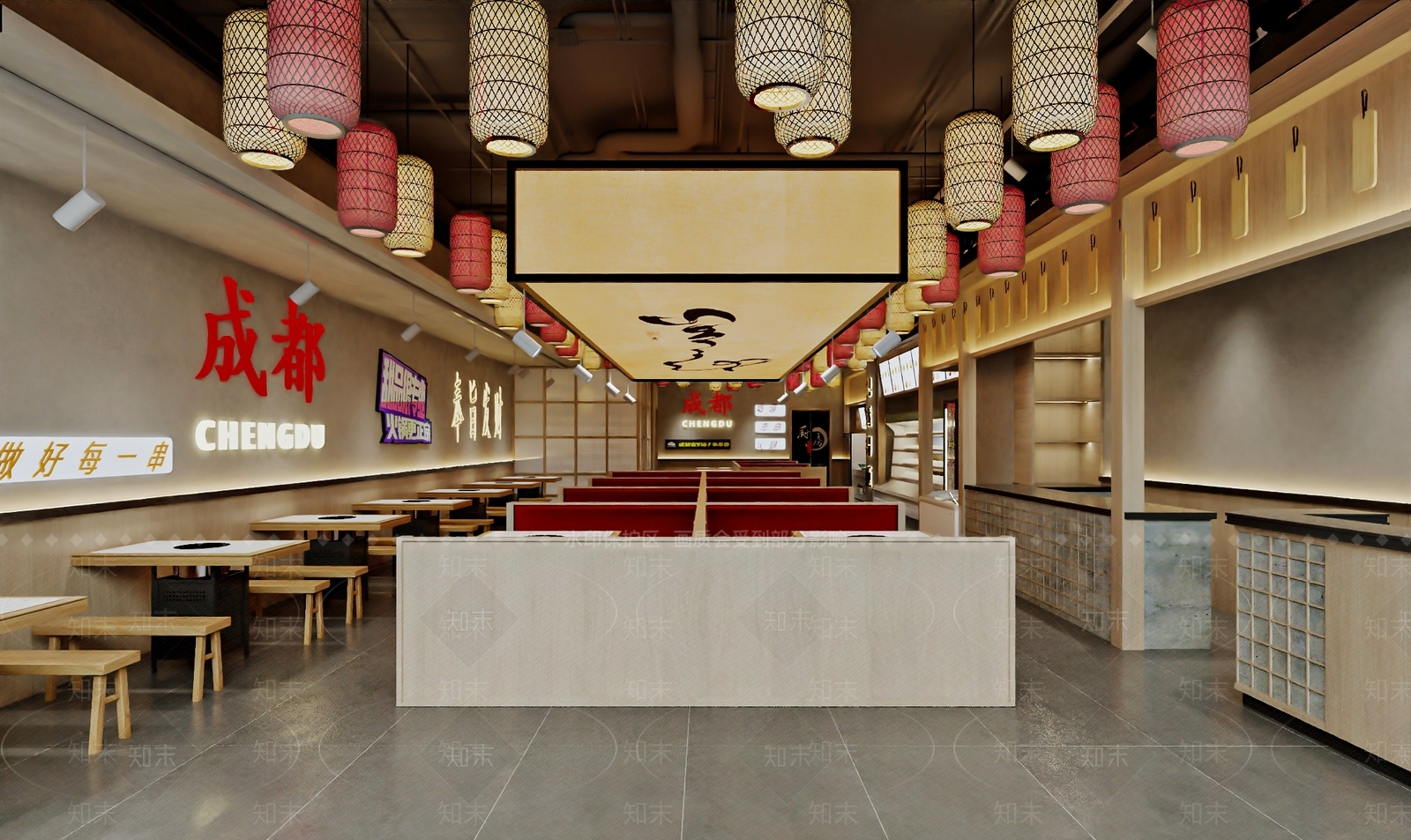 现代串串火锅店3D模型下载【ID:1142013717】