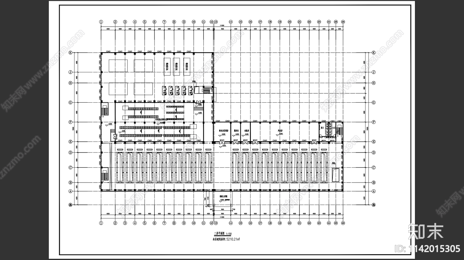 某造纸厂多盘污泥脱水建筑cad施工图下载【ID:1142015305】