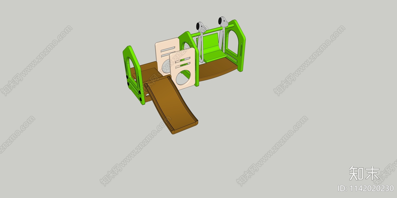 儿童滑梯SU模型下载【ID:1142020230】