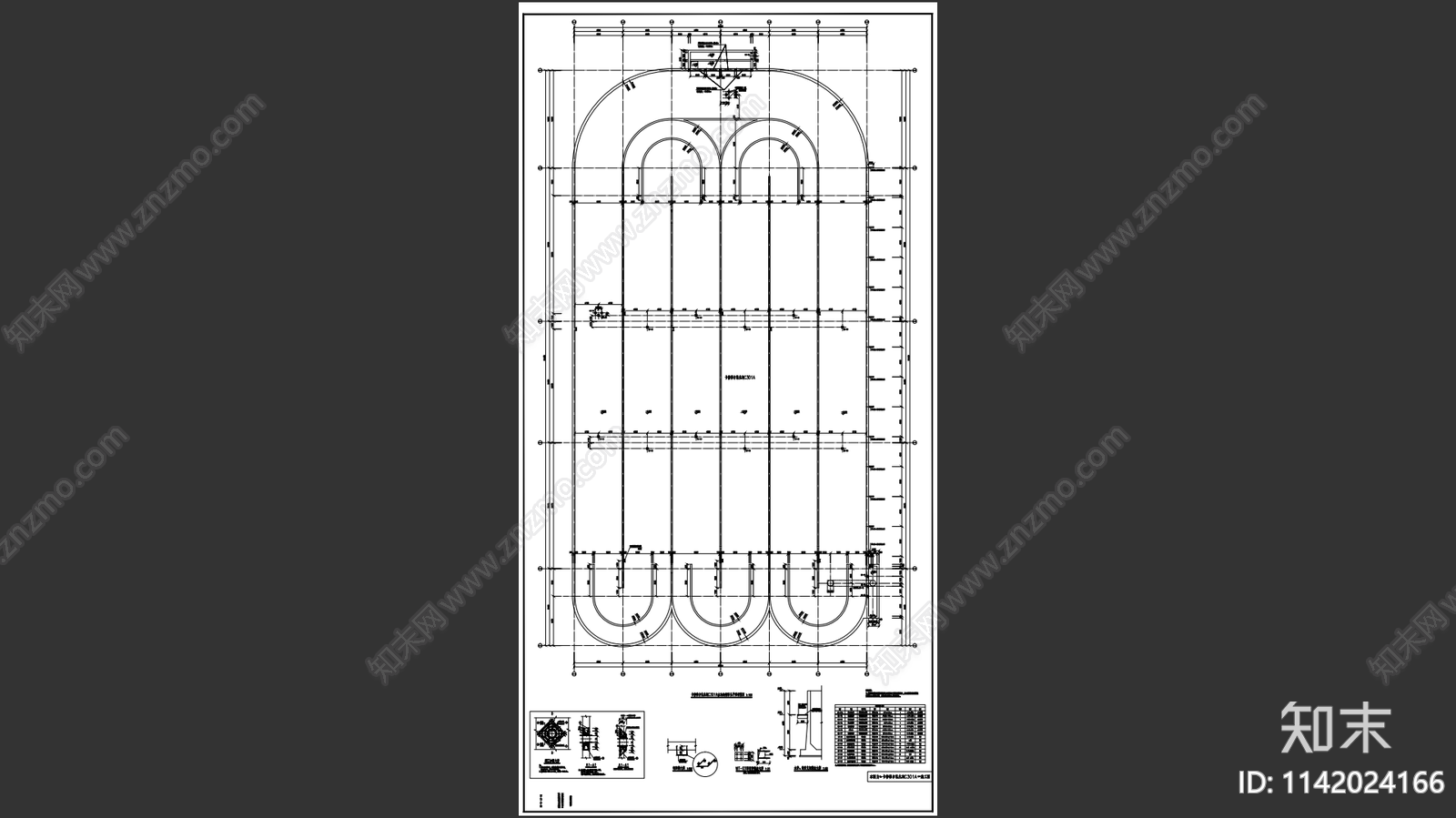 某造纸厂氧化沟结构cad施工图下载【ID:1142024166】