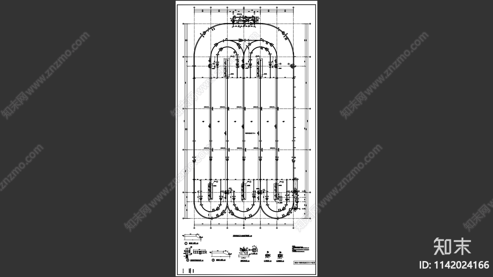 某造纸厂氧化沟结构cad施工图下载【ID:1142024166】