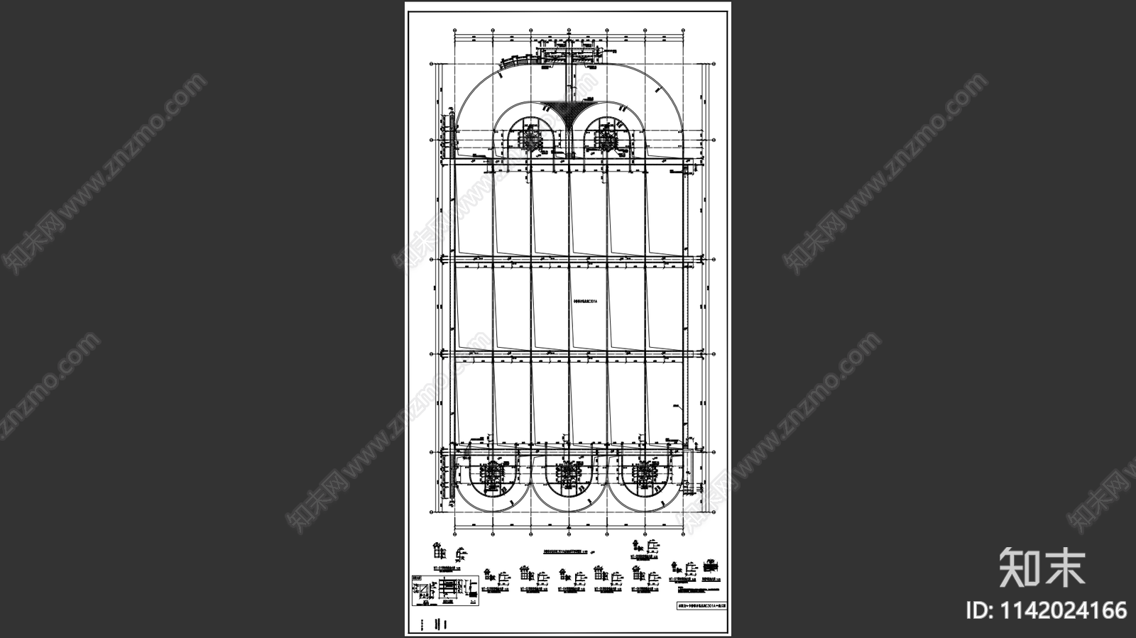 某造纸厂氧化沟结构cad施工图下载【ID:1142024166】