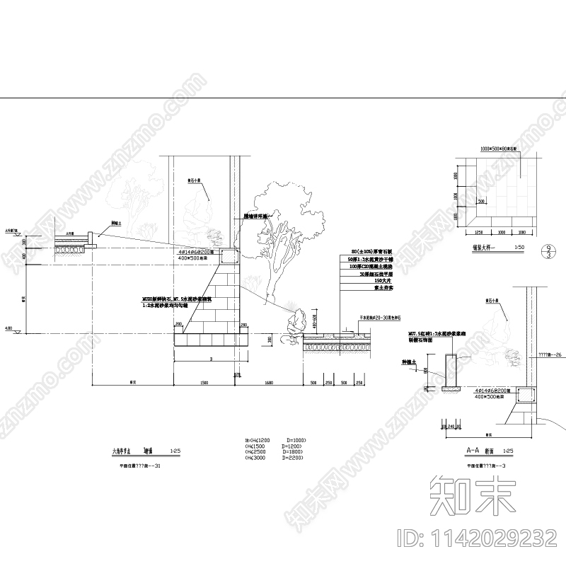 某公园景观cad施工图下载【ID:1142029232】