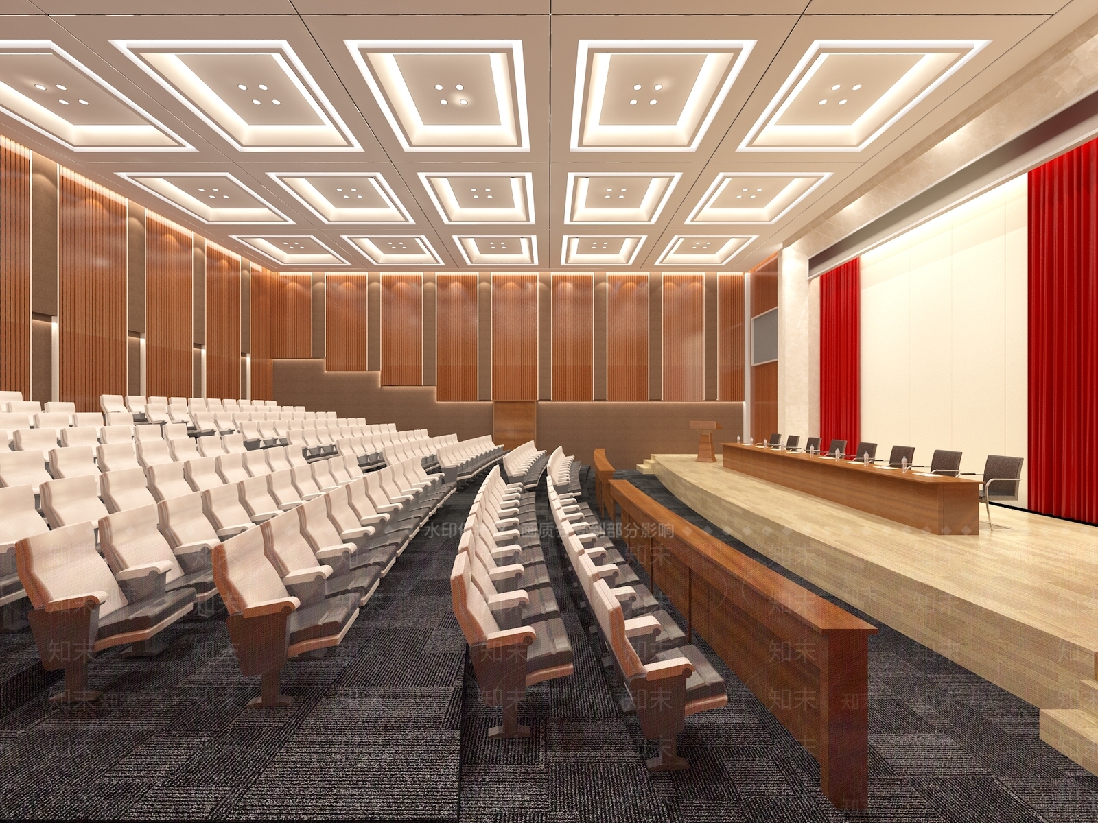 现代报告厅3D模型下载【ID:1142033178】
