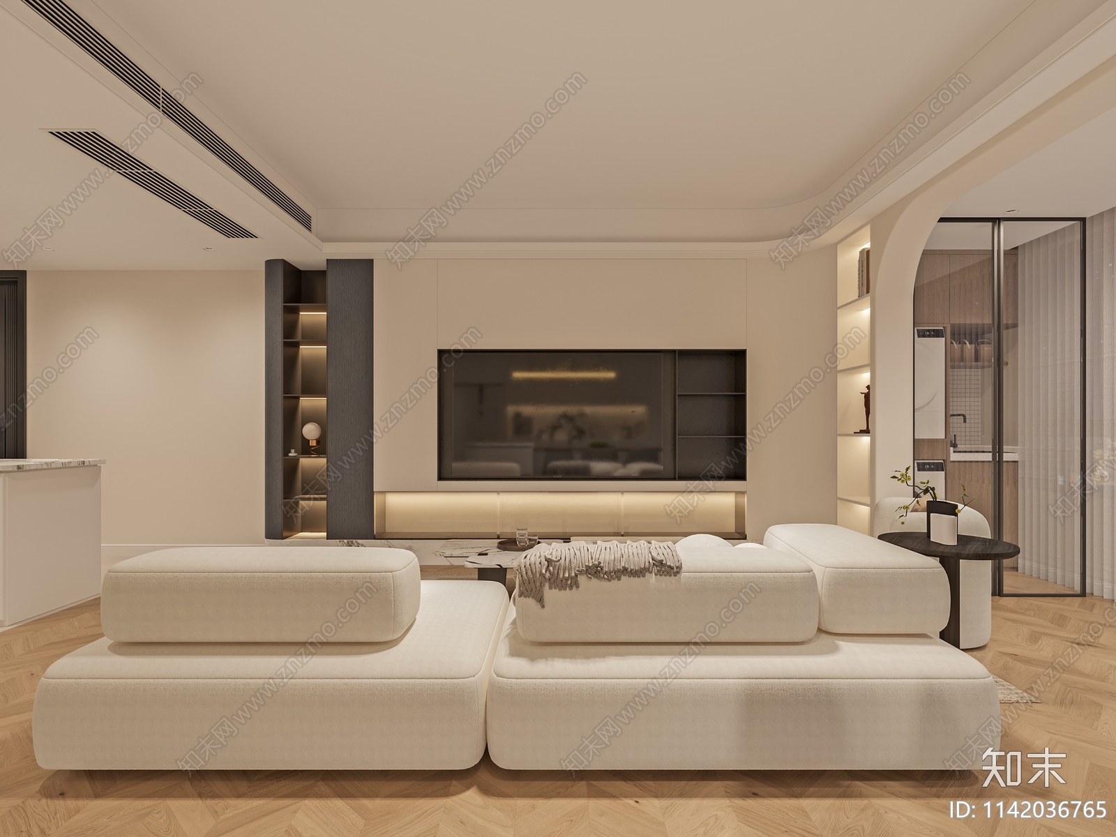 现代客餐厅3D模型下载【ID:1142036765】_知末3d模型网